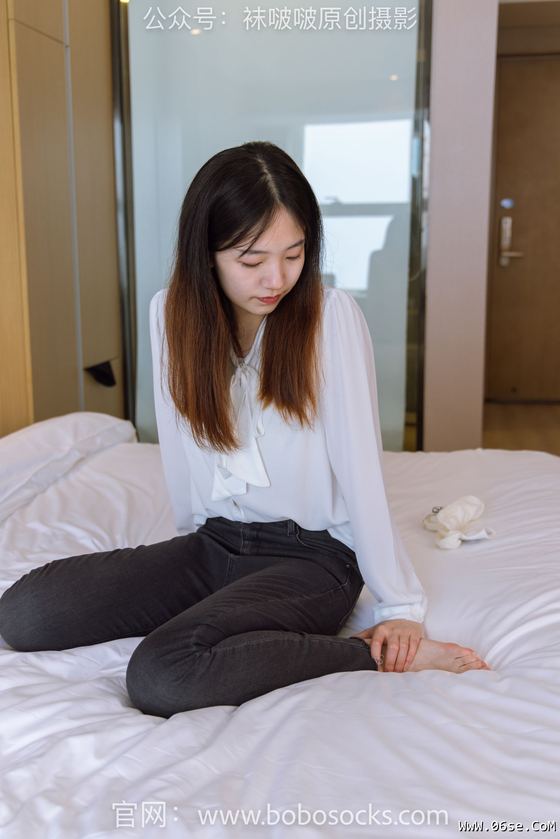 图片[15]-BoBoSocks袜啵啵 No.158 小甜豆-高跟长靴、白棉袜、裸足[136P]-六色网