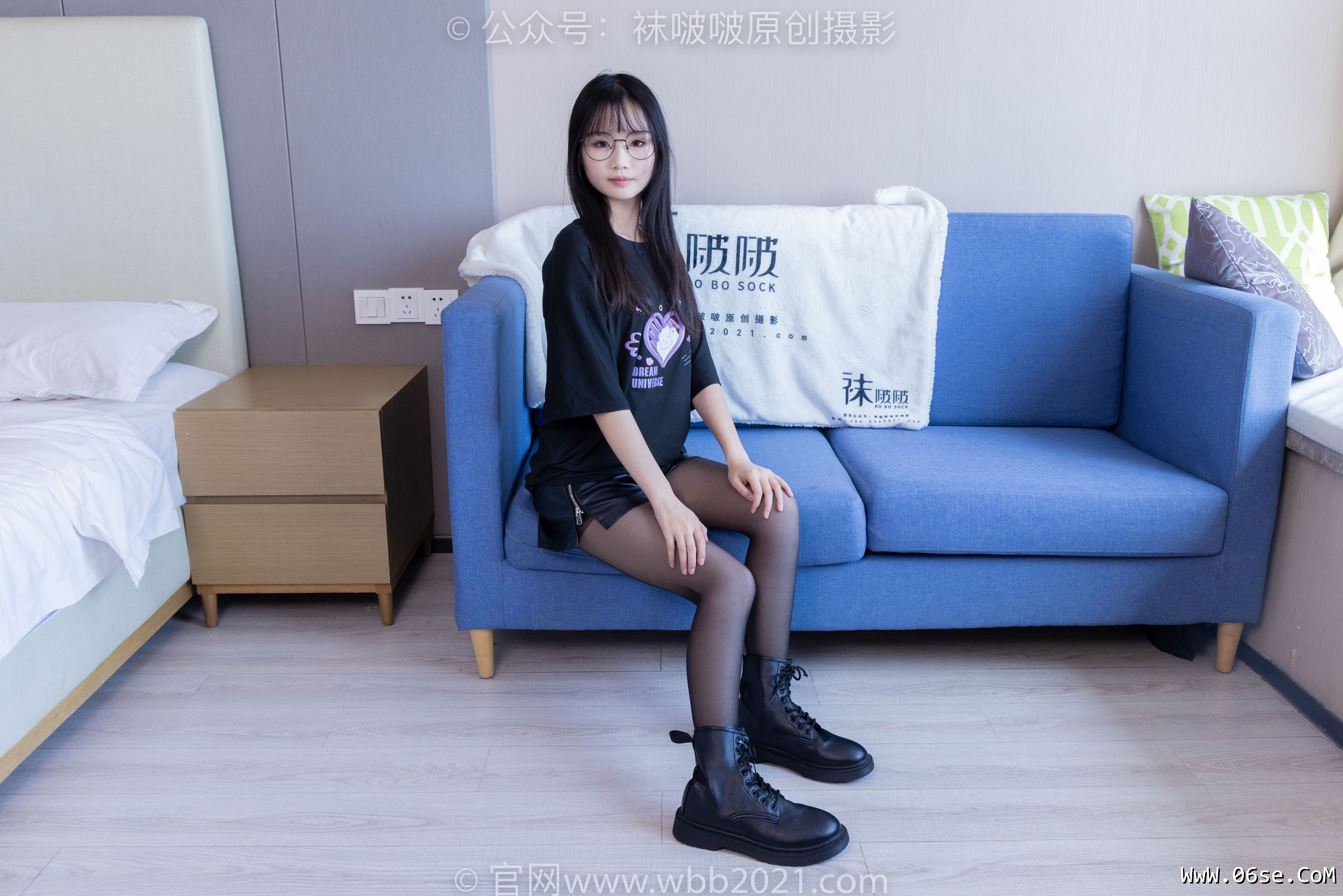图片[46]-BoBoSocks袜啵啵 No.406 甜甜圈 -马丁靴、黑丝[150P]-六色网