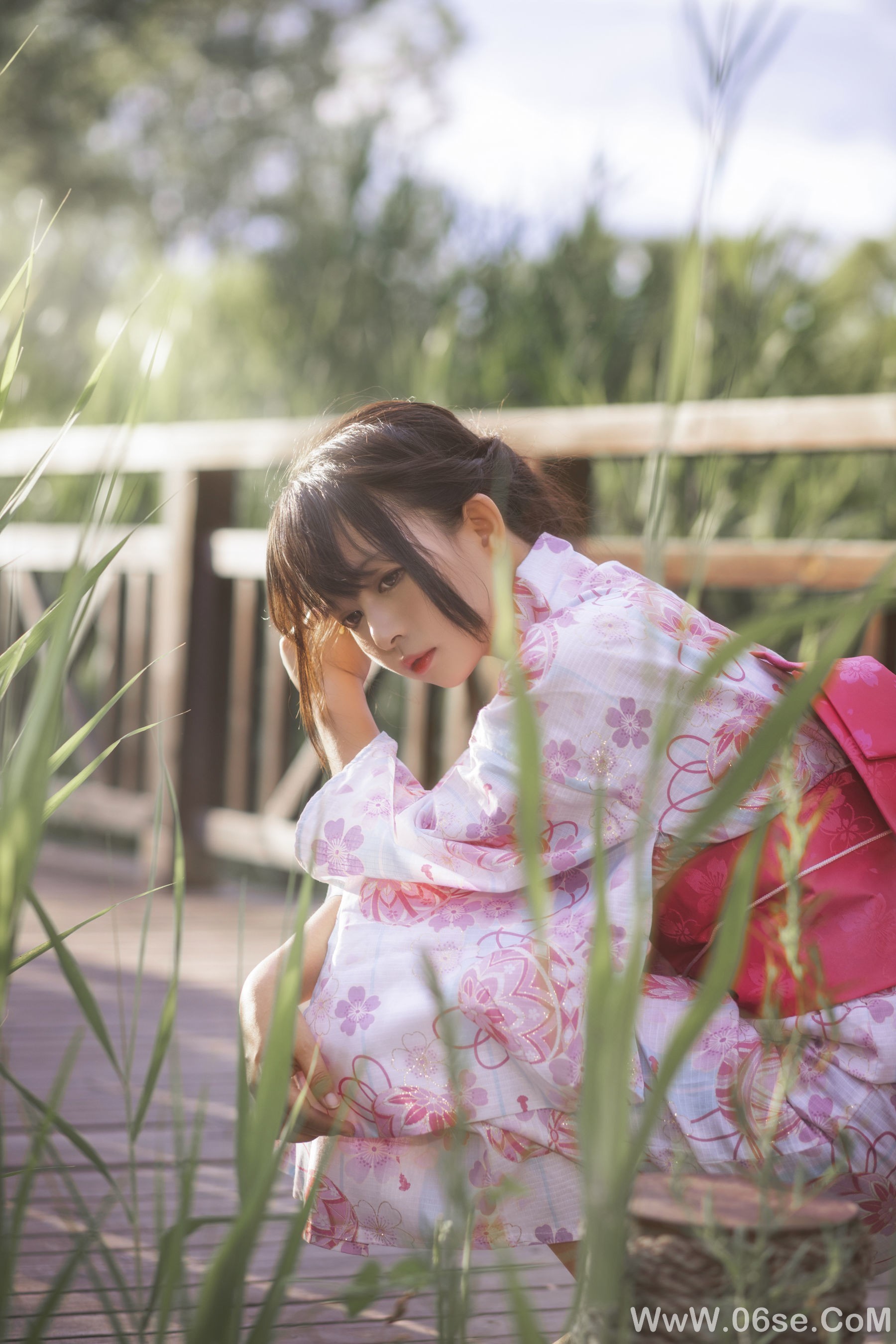 图片[6]-大眼萌妹黑猫猫OvO 和服超进化[14P]-六色网
