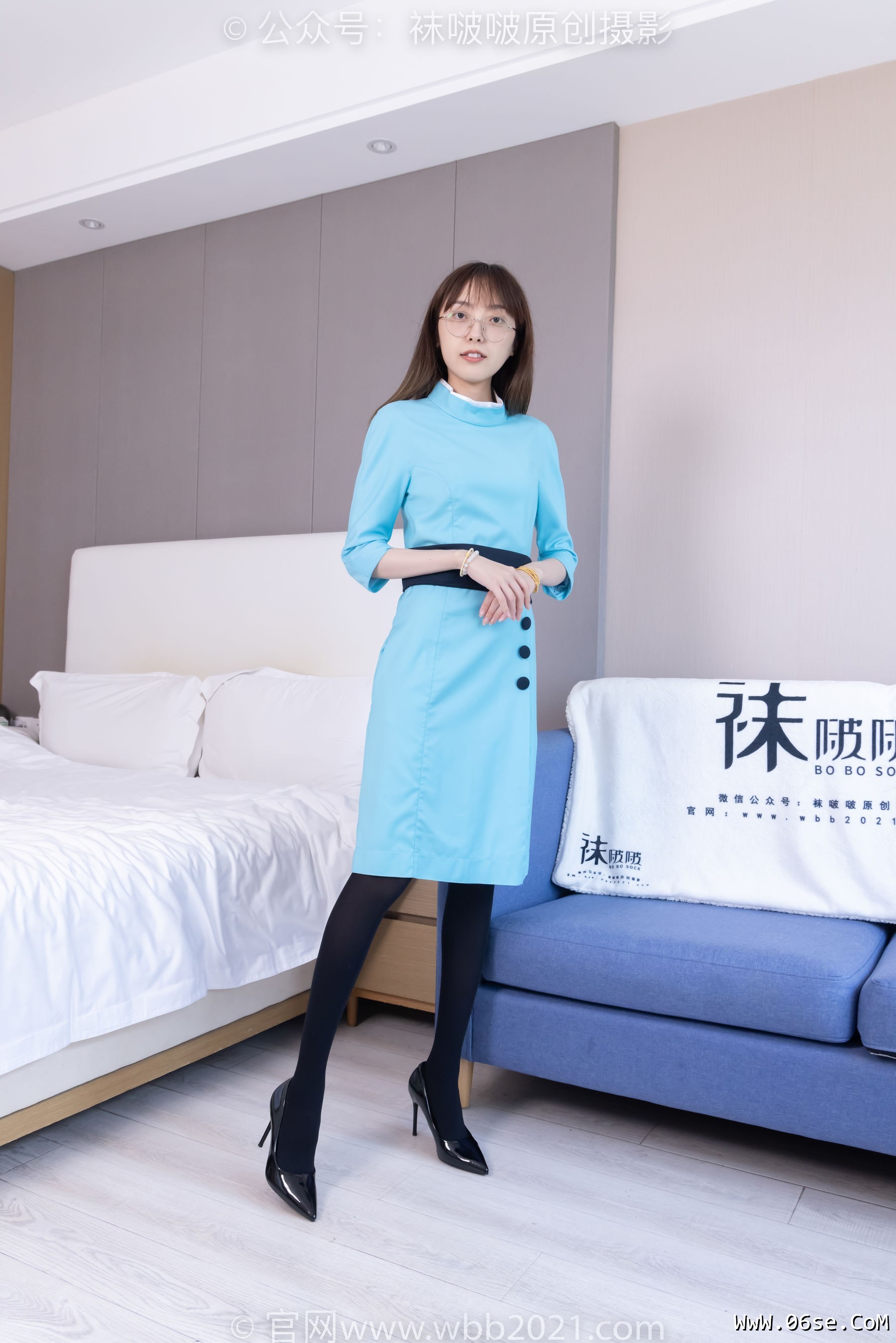图片[157]-BoBoSocks袜啵啵 No.440 稚予 -高跟鞋、厚黑丝、空姐制服[200P]-六色网
