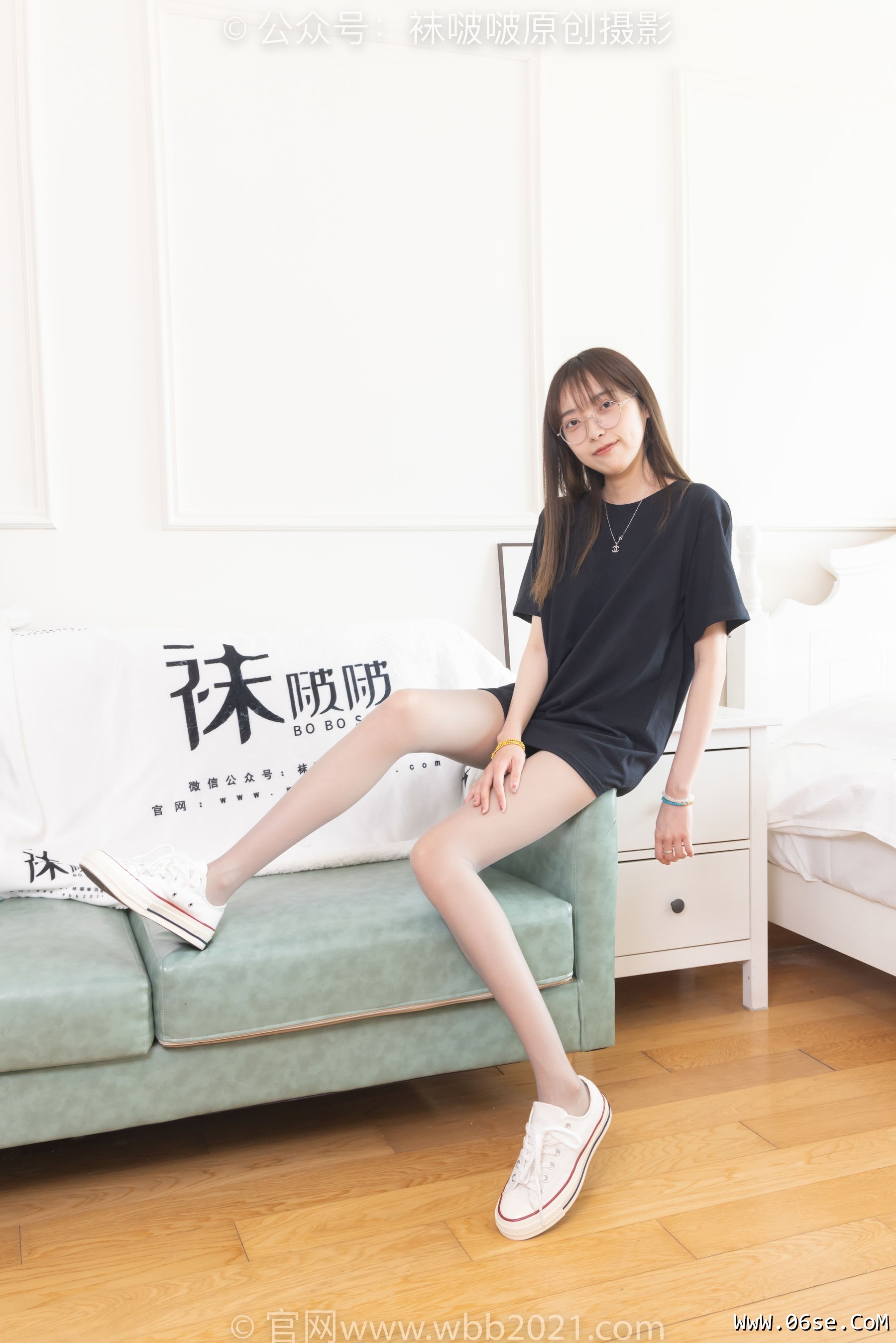 图片[2]-BoBoSocks袜啵啵 No.379 稚予 -板鞋、灰丝[140P]-六色网