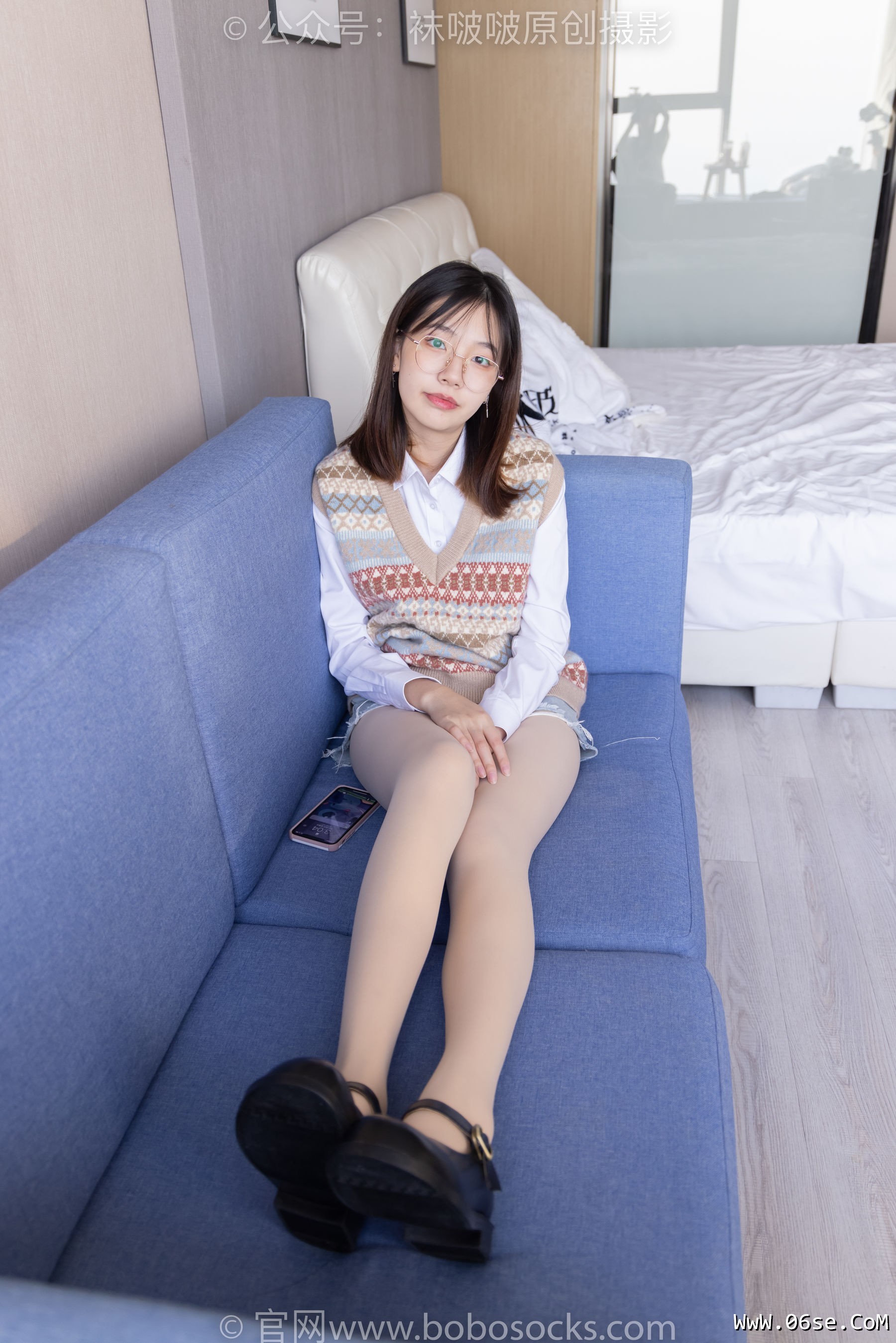 图片[129]-BoBoSocks袜啵啵 No.169 小甜豆-黑皮鞋、厚黑丝、厚肉丝[145P]-六色网