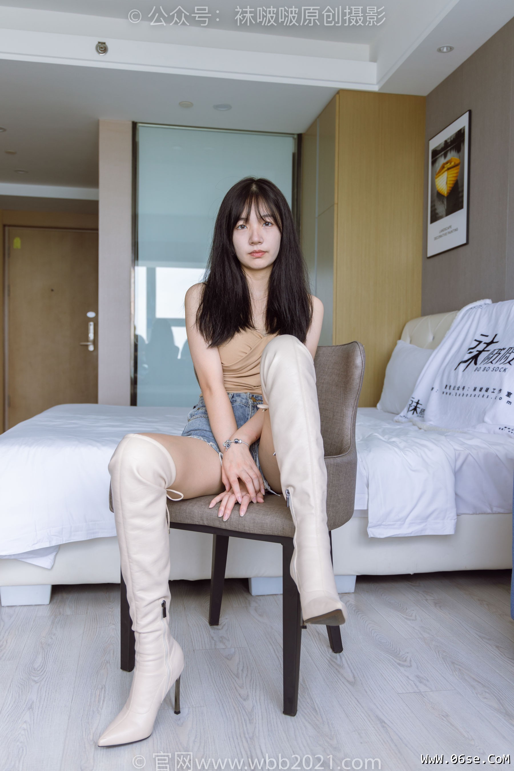 图片[137]-BoBoSocks袜啵啵 No.441 小甜豆 -高跟长靴、白棉袜、裸足[179P]-六色网