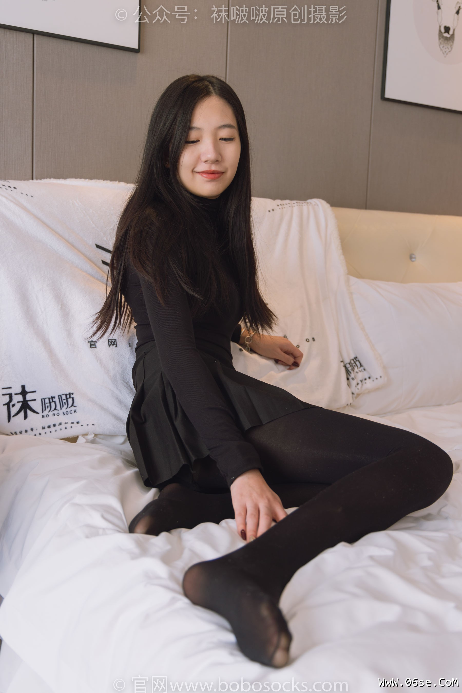 图片[114]-BoBoSocks袜啵啵 No.184 小甜豆-黑皮鞋、厚黑丝[140P]-六色网