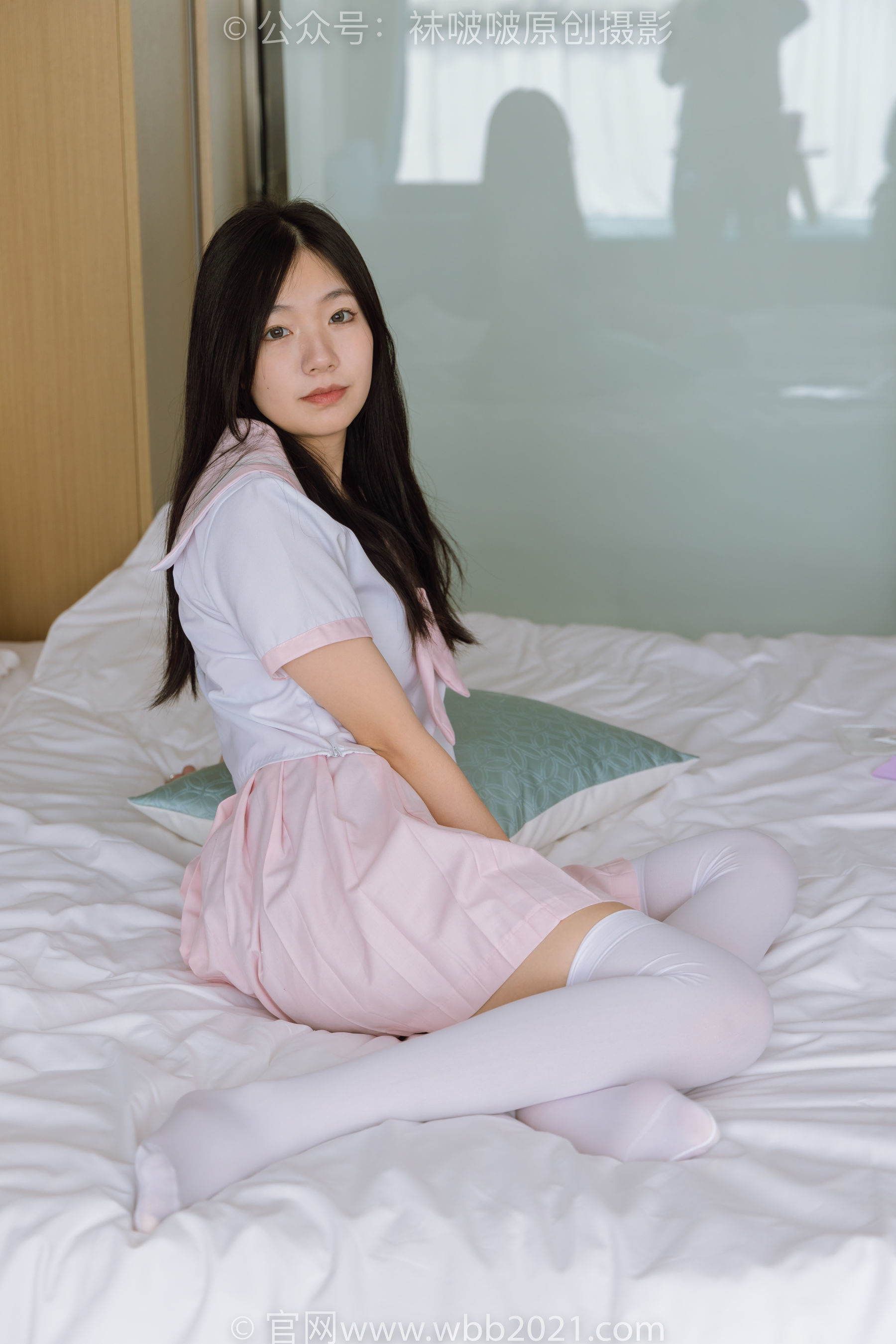 图片[70]-BoBoSocks袜啵啵 No.348 小甜豆 -两双高跟鞋、厚白丝大腿袜、裸足[170P]-六色网