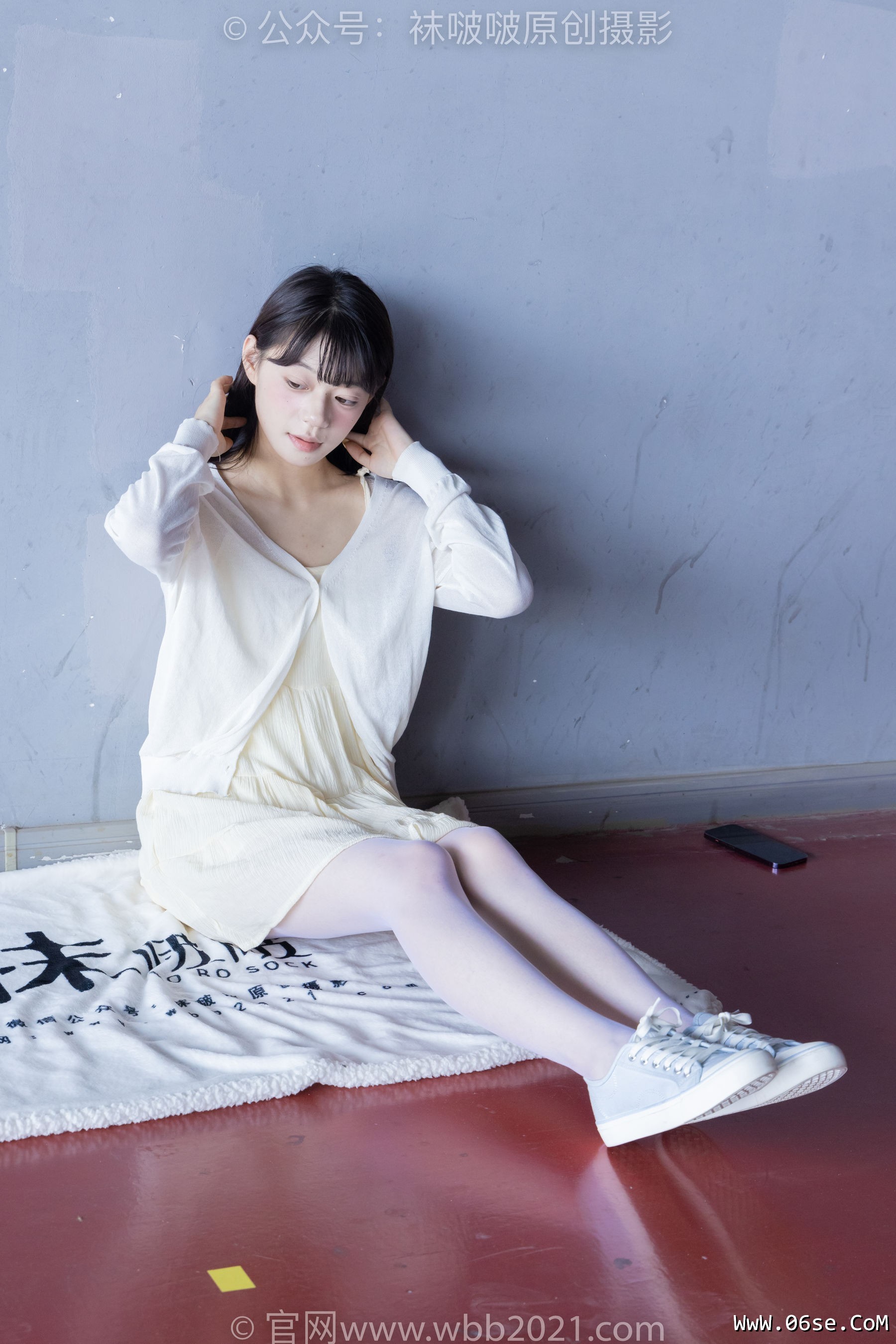 图片[67]-BoBoSocks袜啵啵 No.395 糯米 -板鞋、白丝[145P]-六色网
