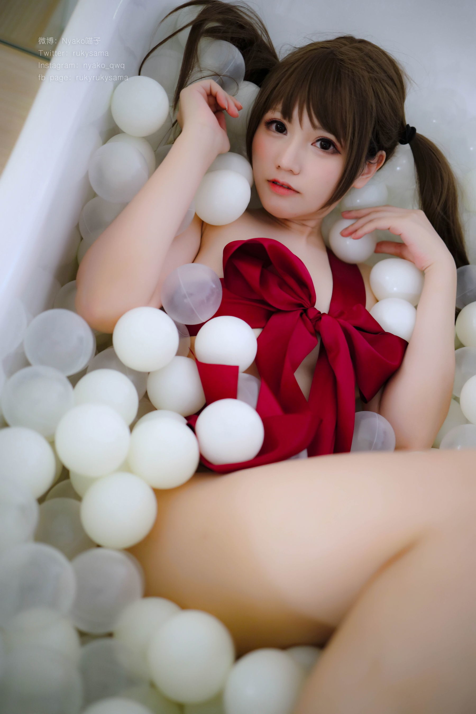 图片[13]-萌妹子Nyako喵子 红丝带少女[73P]-六色网