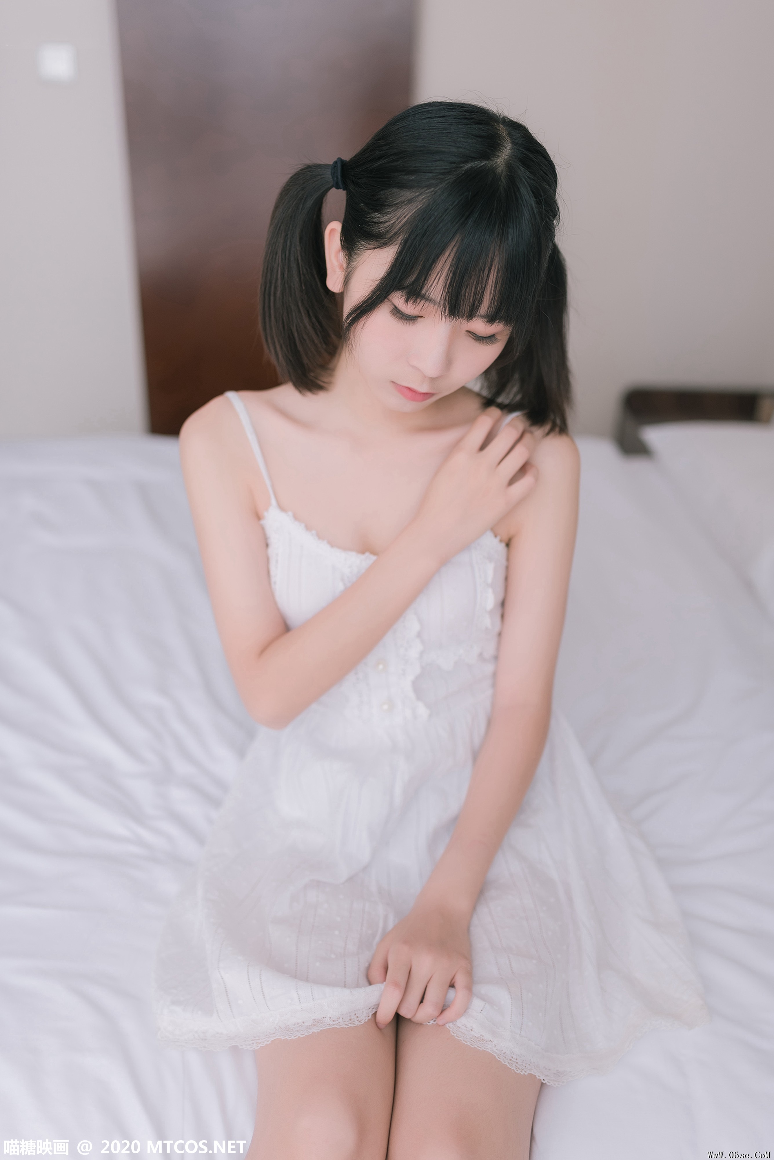 图片[15]-喵糖映画 VOL.177 白裙少女[47P／233M]-六色网