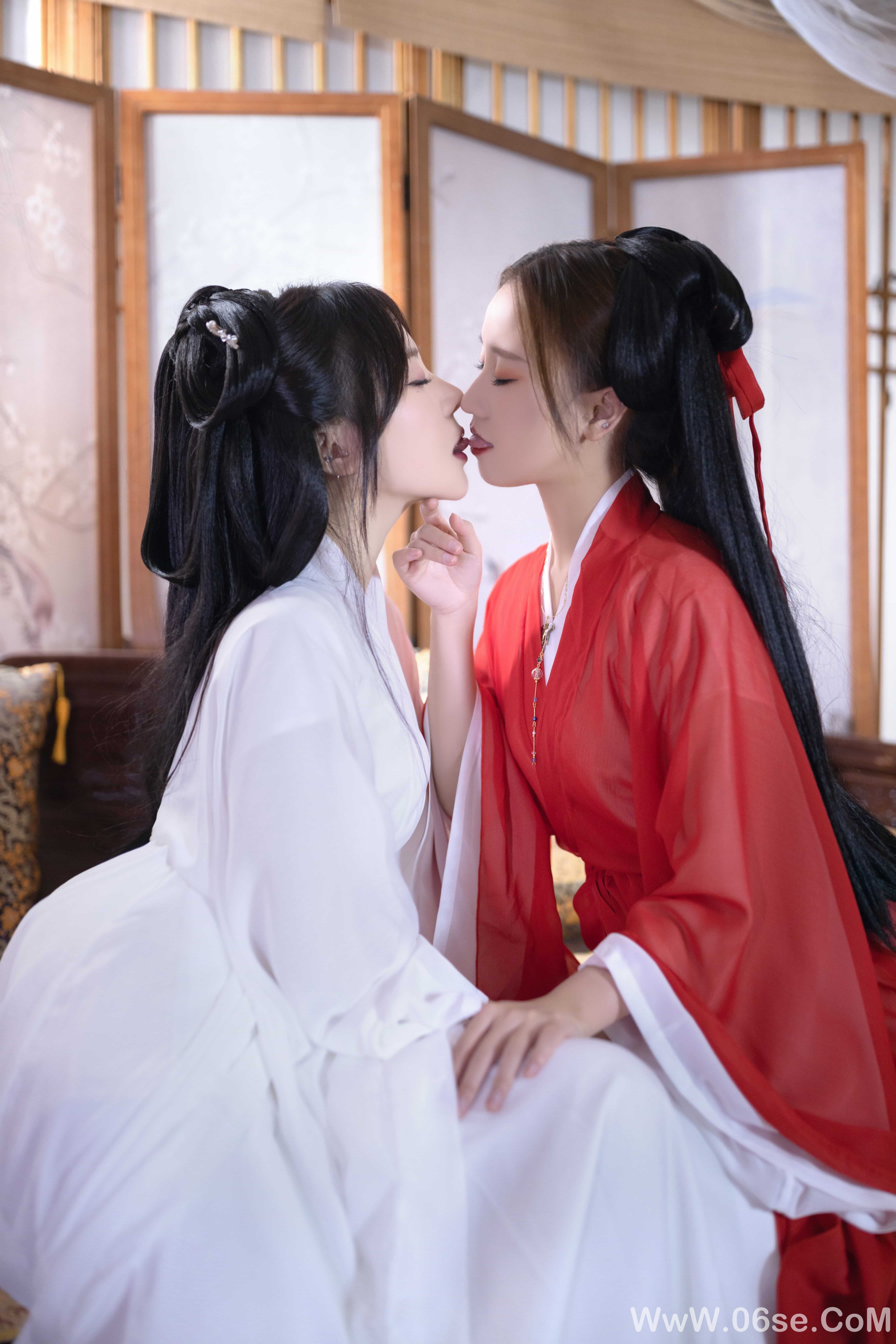 图片[49]-秀人名模鱼子酱Fish内部私购未上架《双女古装剧情》写真[153P]-六色网
