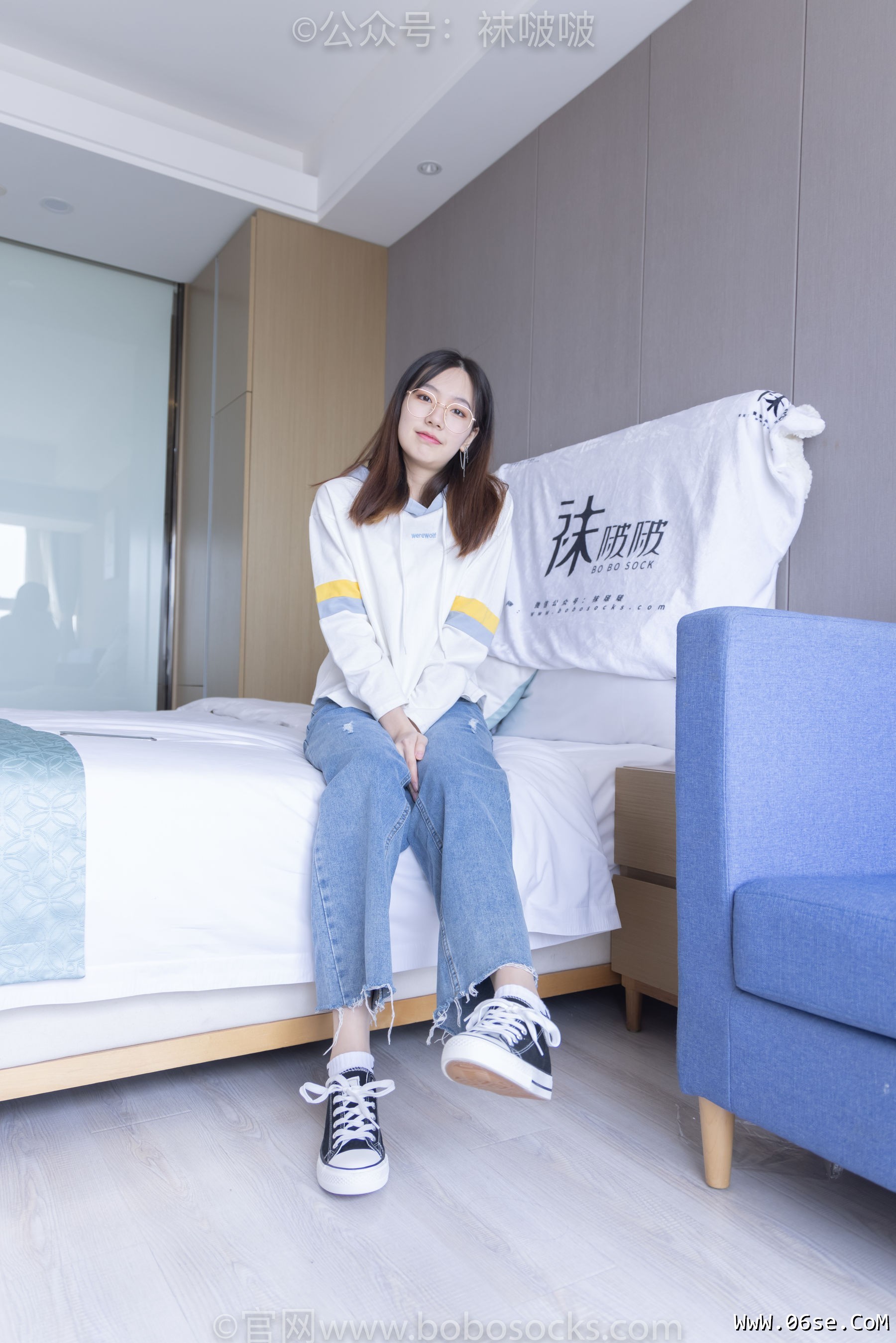 图片[8]-BoBoSocks袜啵啵 No.080 小甜豆-帆布鞋、白棉袜、肉丝[140P]-六色网