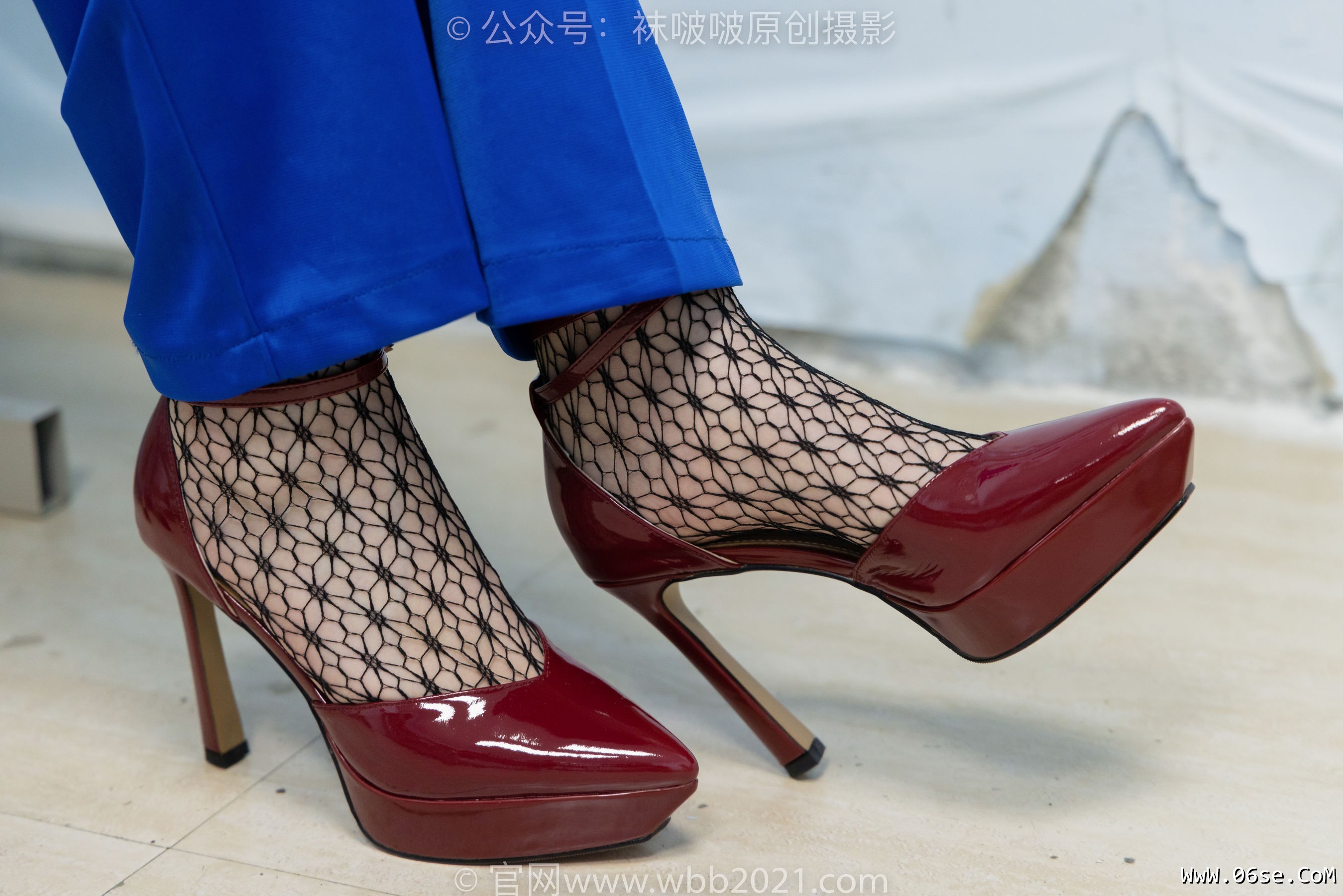 图片[82]-BoBoSocks袜啵啵 No.375 小甜豆 -高跟鞋、黑色蕾丝网袜、校服裤里丝[160P]-六色网
