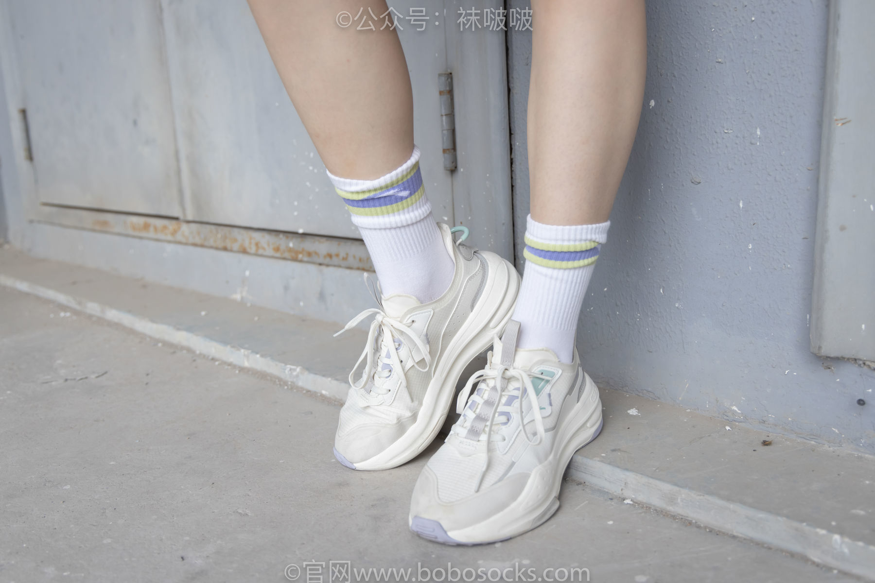 图片[16]-BoBoSocks袜啵啵 No.025 熊熊-安踏运动鞋、白色棉袜、裸足[146P]-六色网
