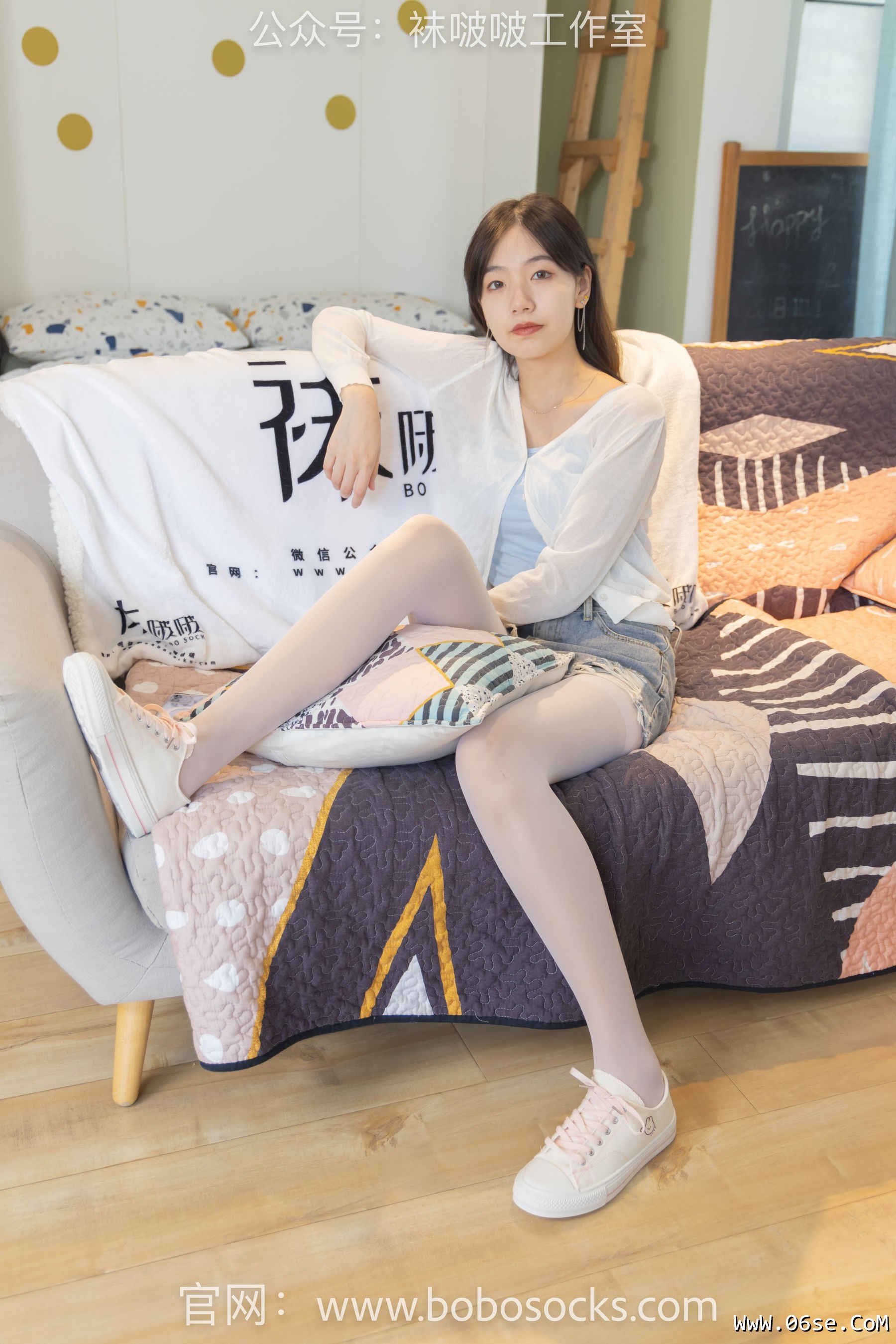 图片[16]-BoBoSocks袜啵啵 No.102 小甜豆-板鞋、白丝[140P]-六色网