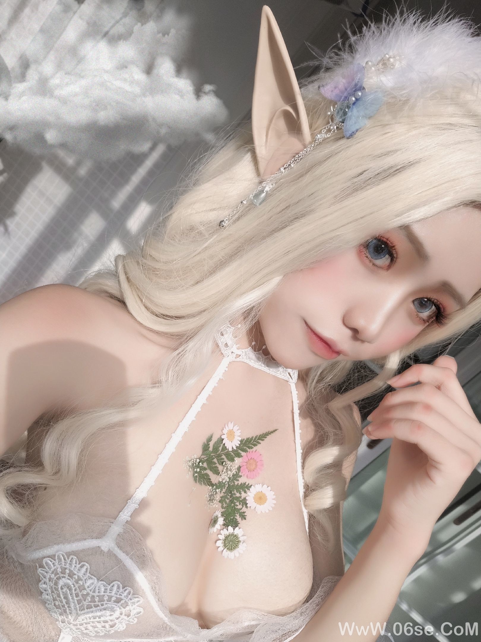 图片[4]-一笑芳香沁写真 少女与花[25P]-六色网