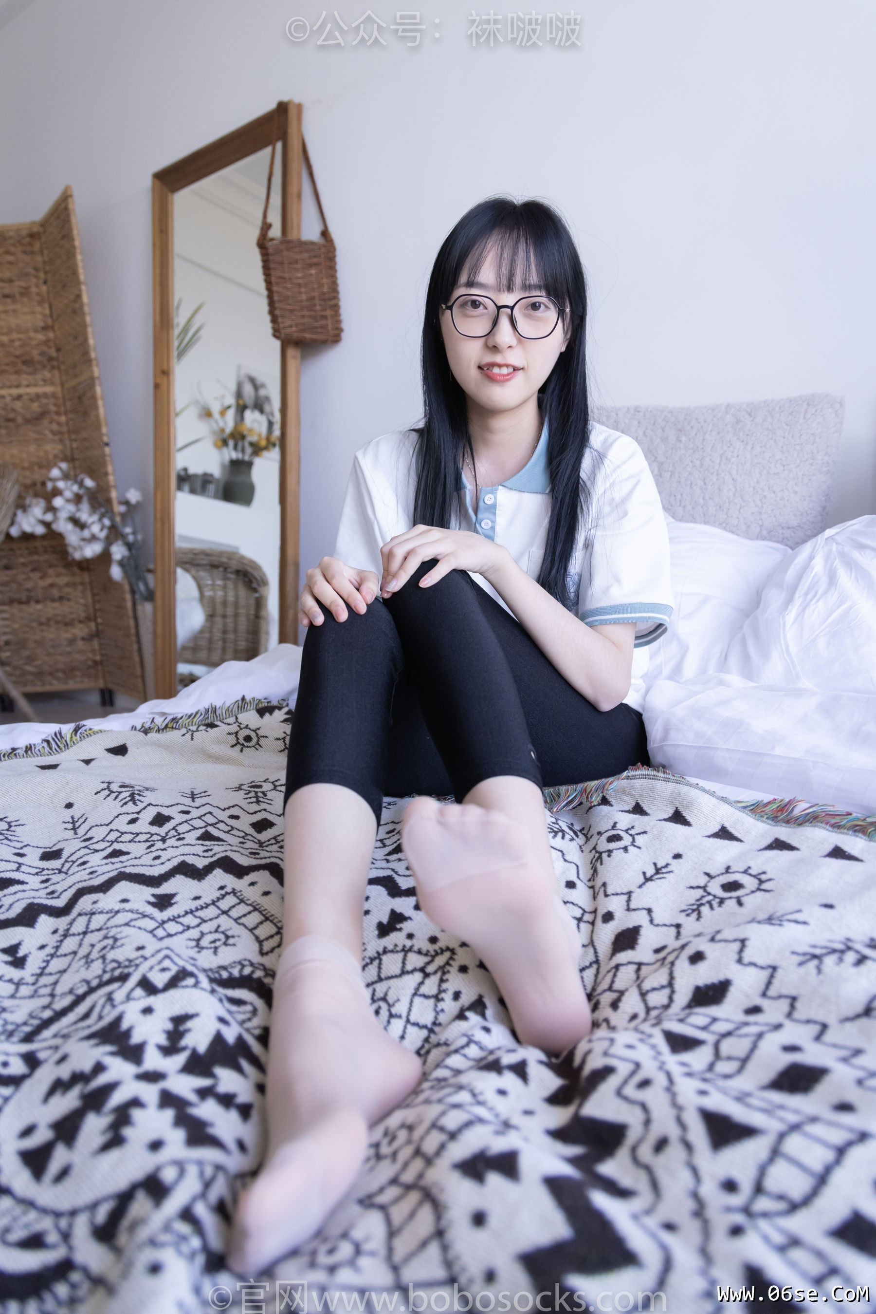 图片[115]-BoBoSocks袜啵啵 No.044 稚予-贝壳头、匡威帆布鞋、短肉丝[154P]-六色网