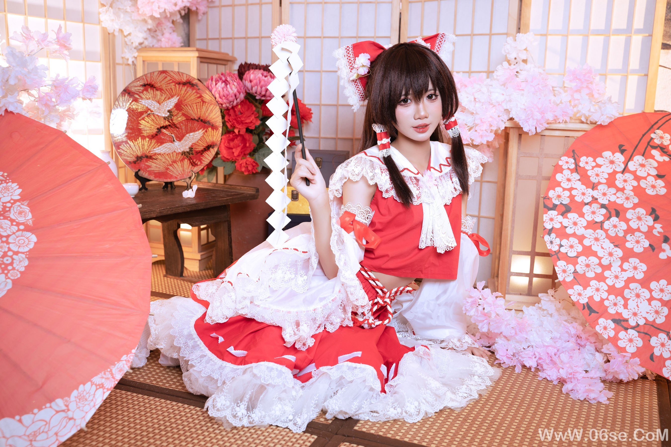 图片[2]-PoppaChan – Reimu Hakurei[40P]-六色网