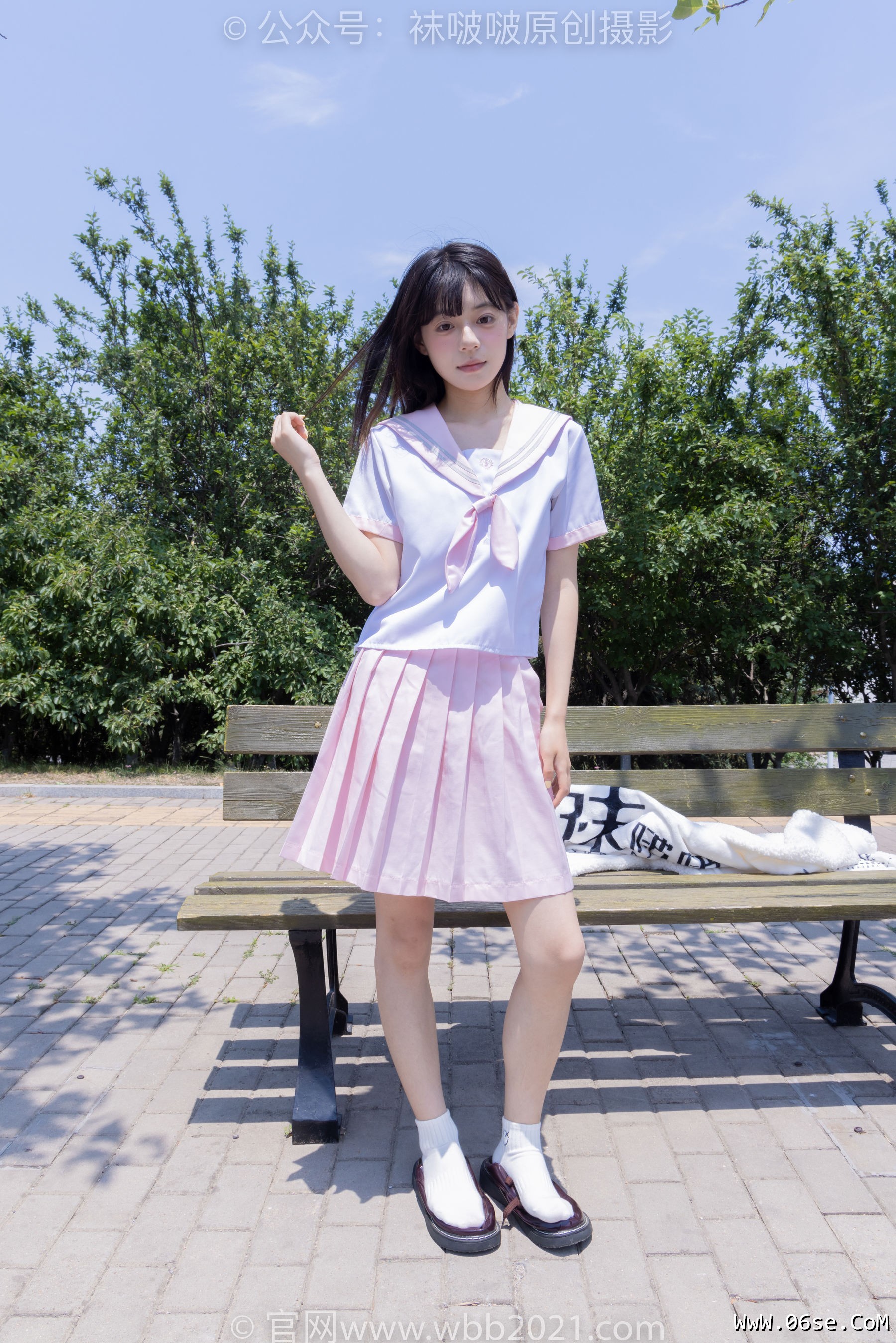 图片[45]-BoBoSocks袜啵啵 No.399 糯米 -皮鞋、白棉袜、jk制服[145P]-六色网