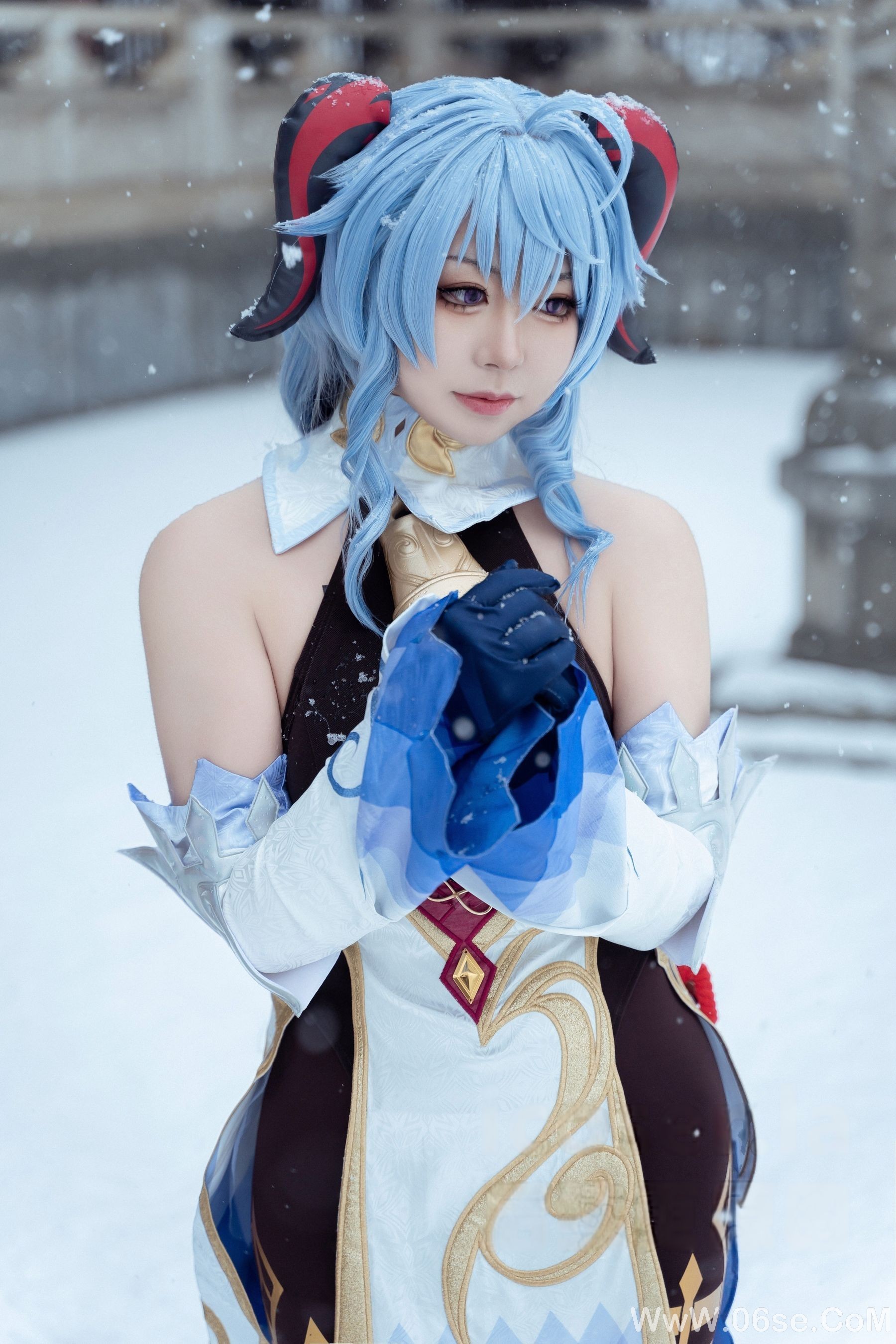 图片[24]-虎森森 – 原神 甘雨 雪景[42P]-六色网