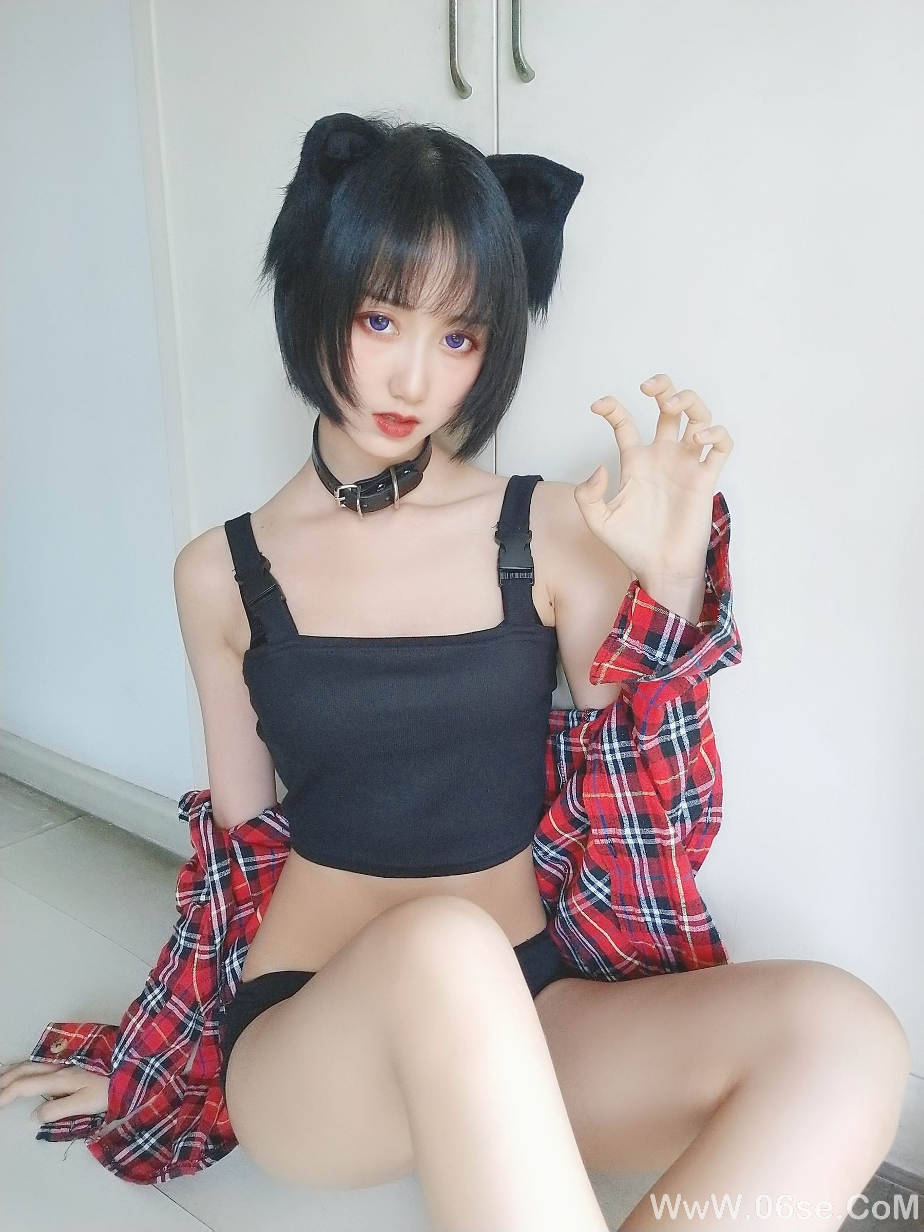 图片[4]-萌系小姐姐木绵绵OwO 不良猫[44P]-六色网