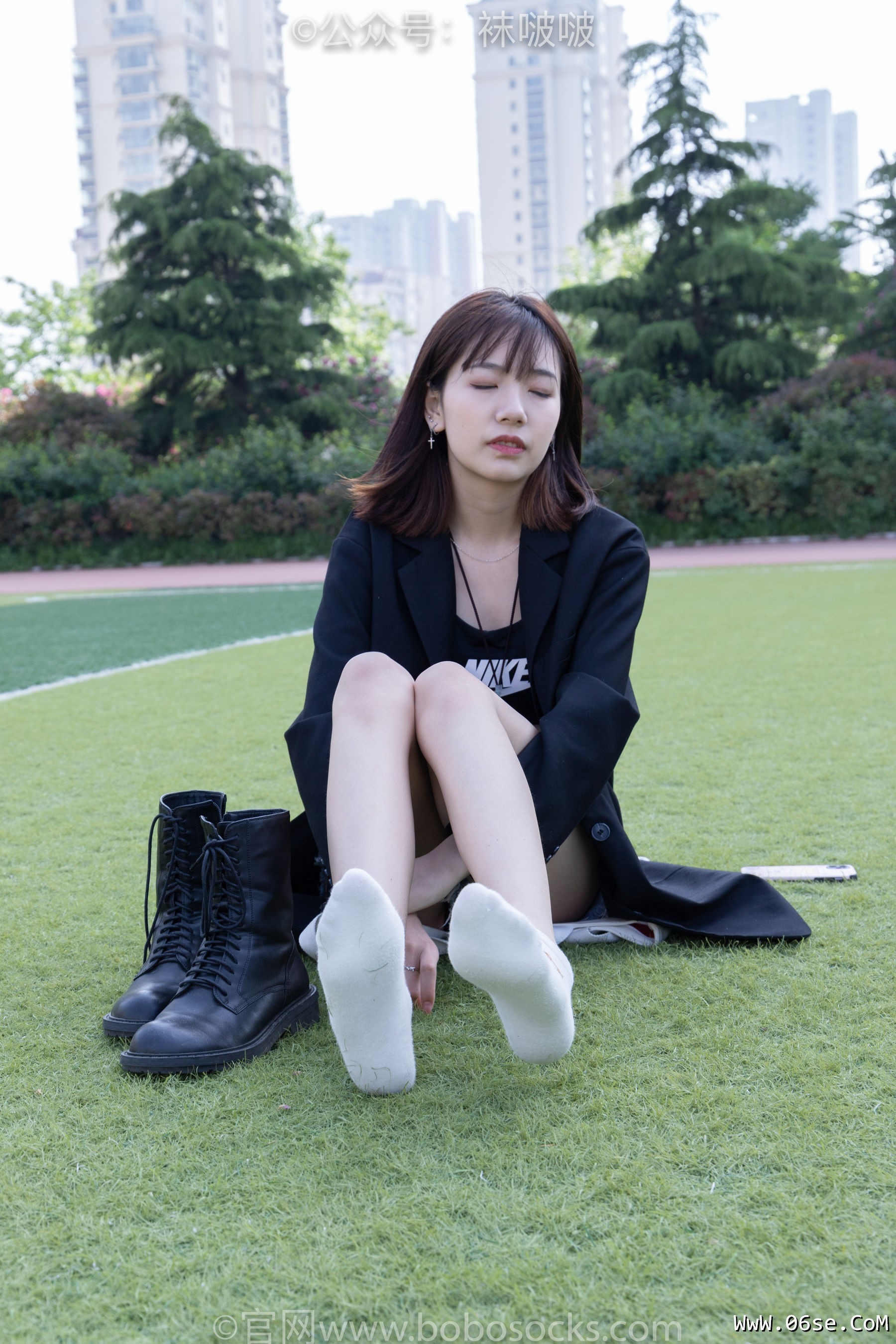 图片[53]-BoBoSocks袜啵啵 No.010 小甜豆-马丁靴、白色短棉袜、裸足[117P]-六色网