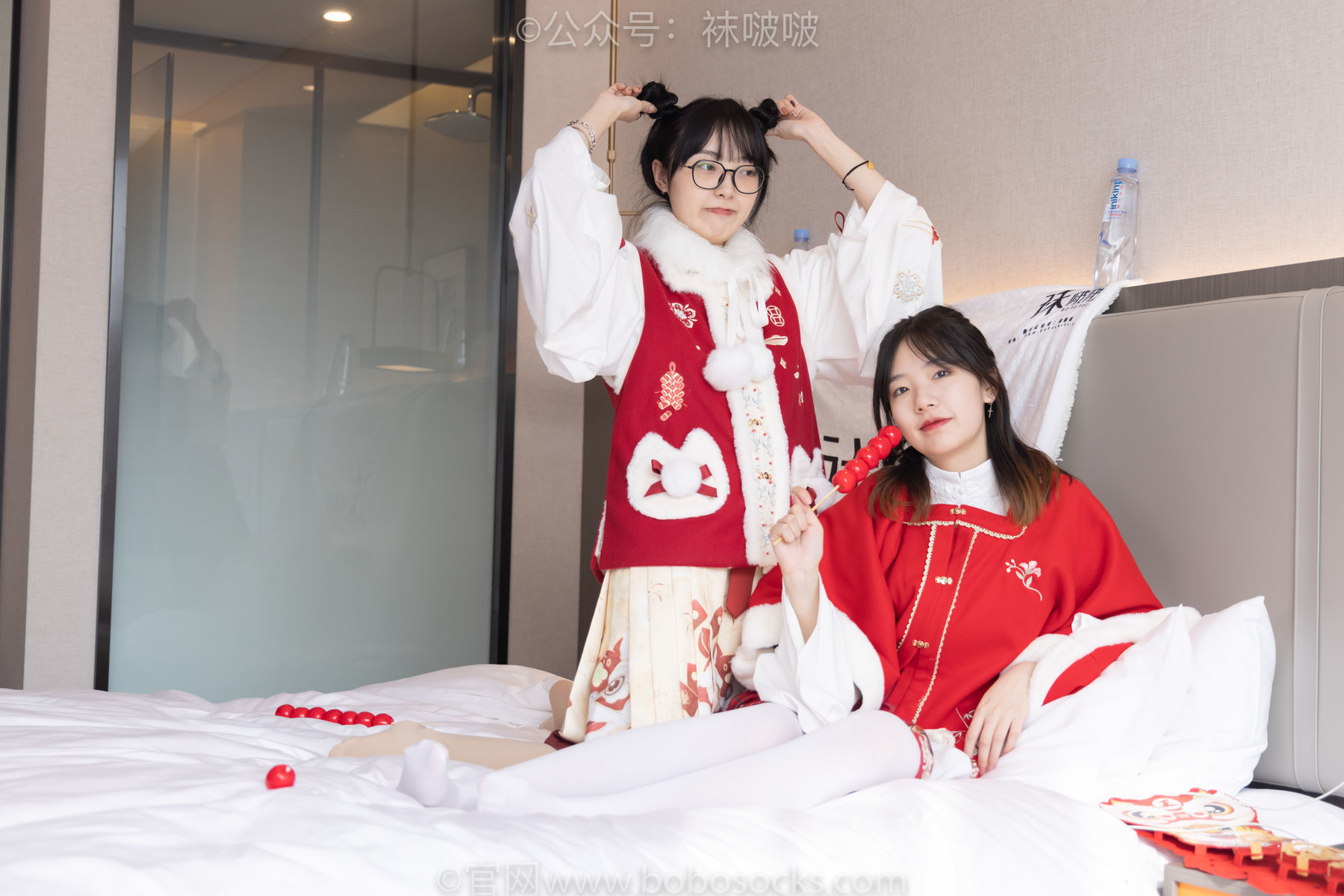 图片[60]-BoBoSocks袜啵啵 No.054 小甜豆与稚予-给大家拜年啦[139P]-六色网
