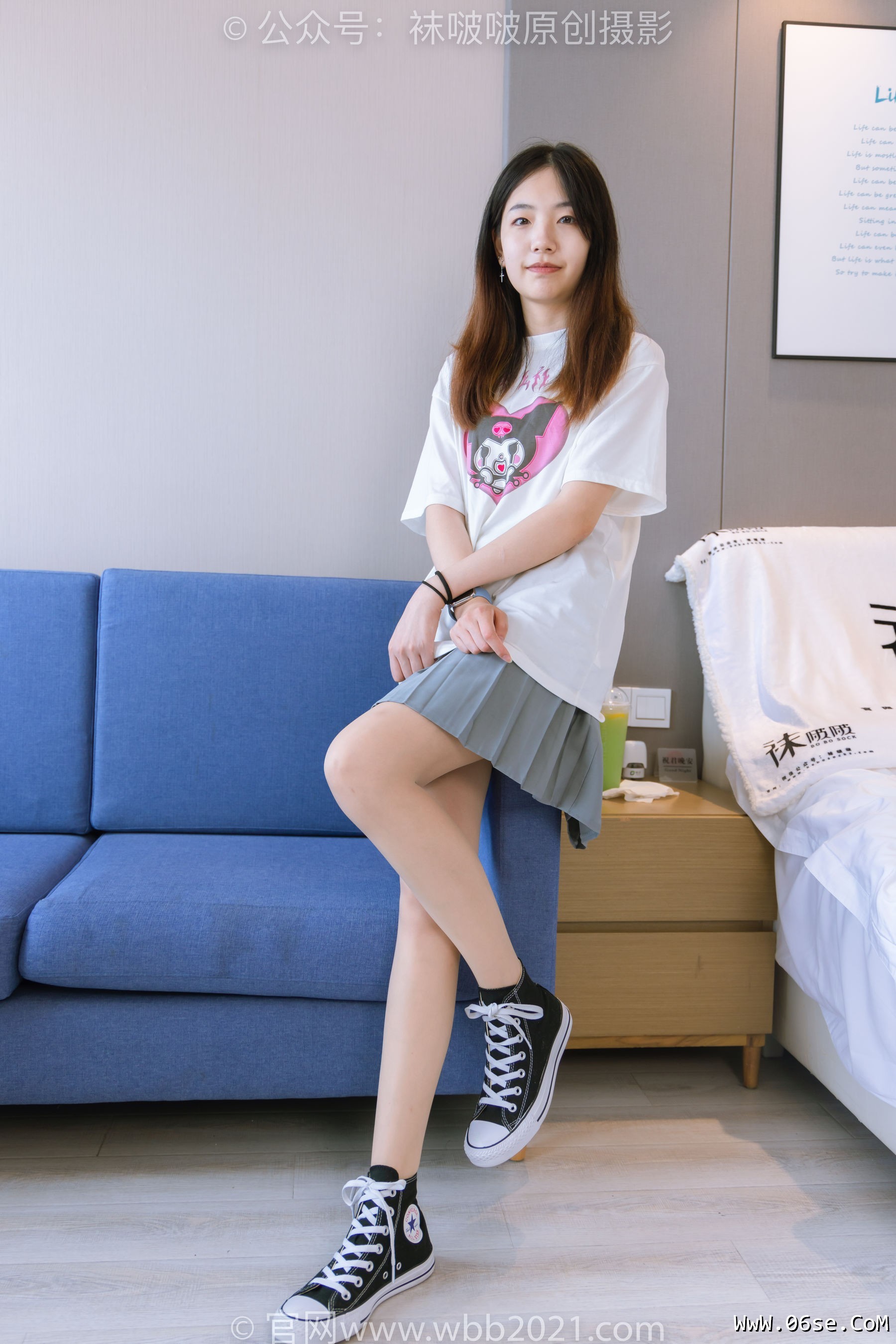 图片[55]-BoBoSocks袜啵啵 No.405 小甜豆 -匡威板鞋、肉丝[140P]-六色网