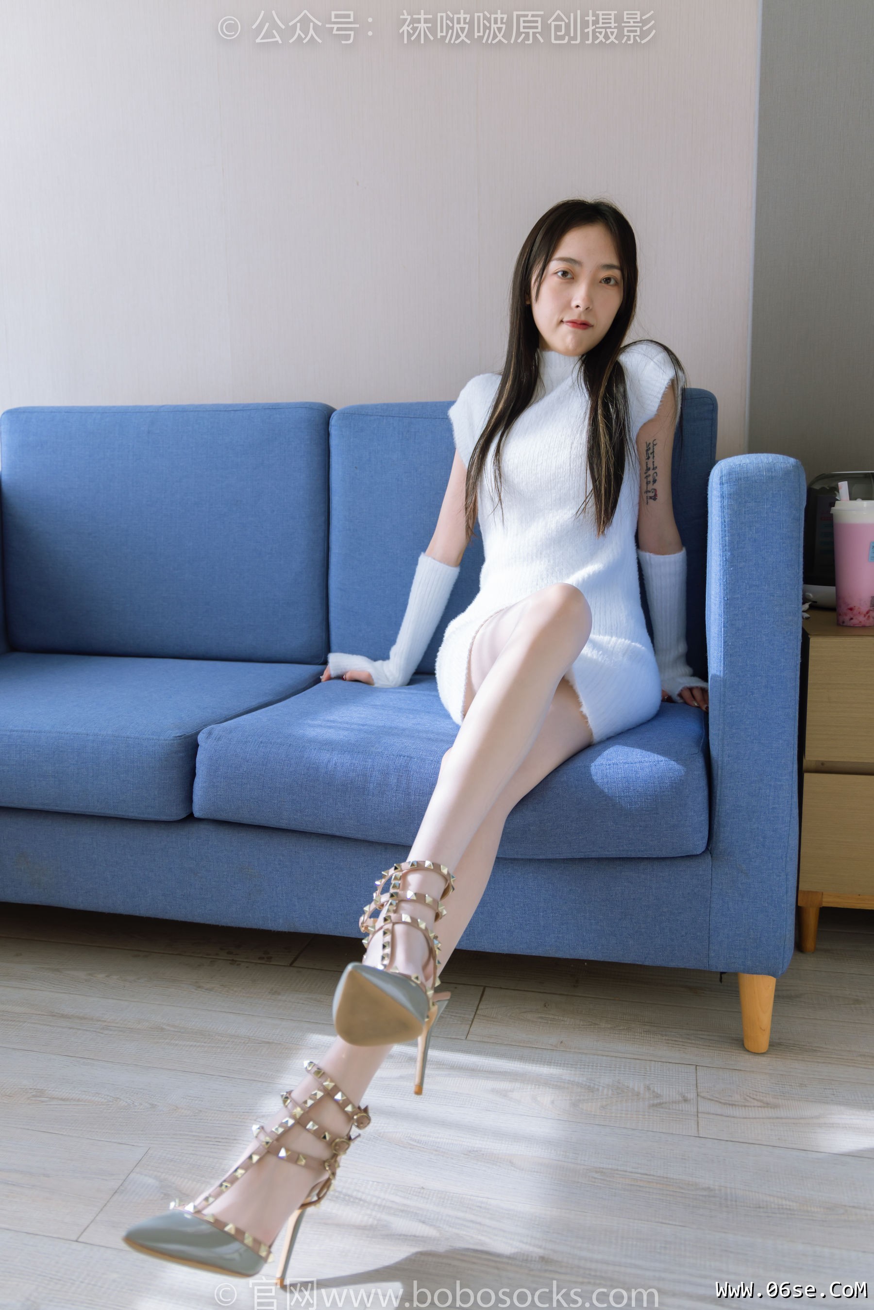 图片[46]-BoBoSocks袜啵啵 No.173 稚予-高跟鞋、板鞋、白丝、肉丝、白棉袜[149P]-六色网