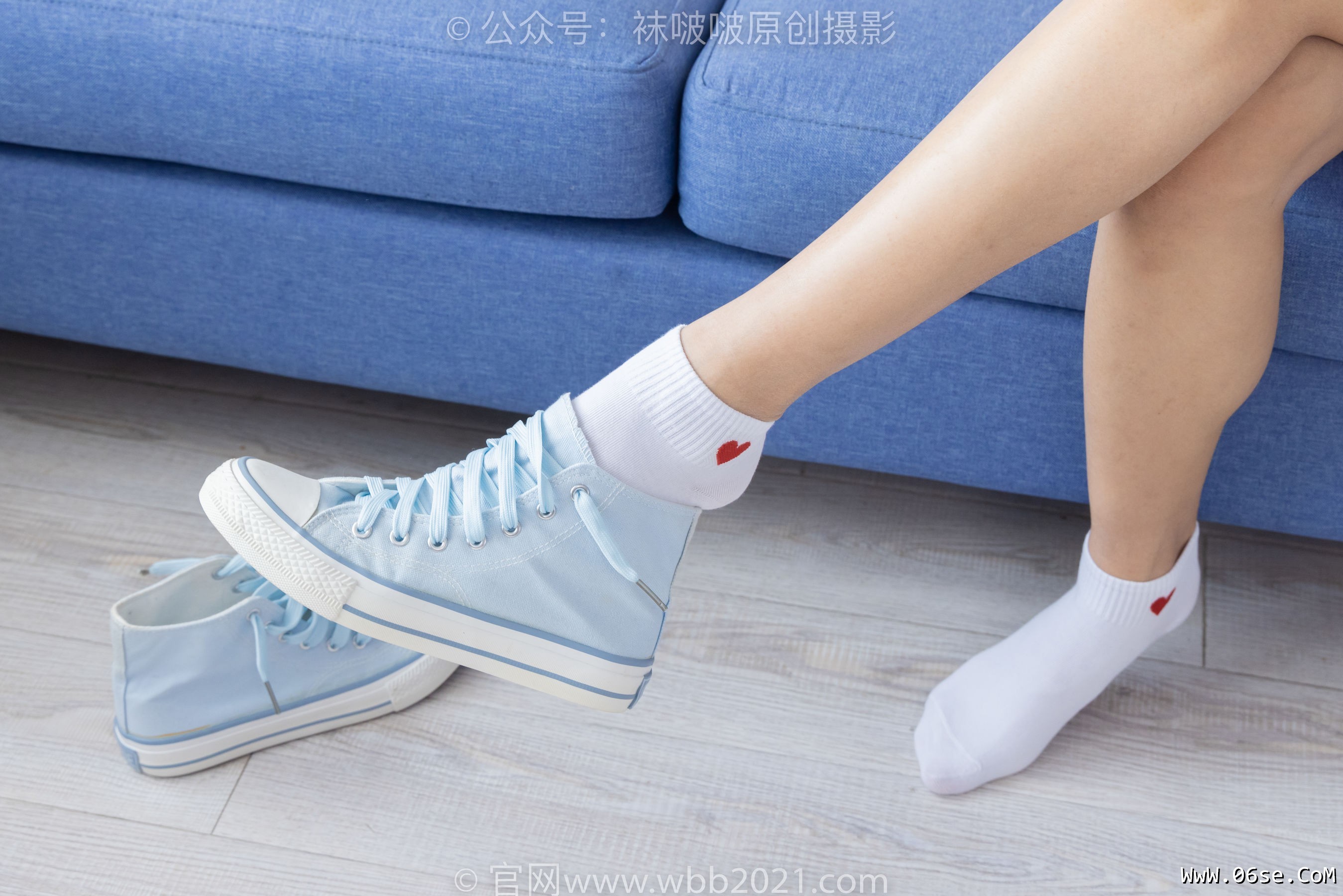 图片[157]-BoBoSocks袜啵啵 No.301 奶油 -两双板鞋、白棉袜、短黑丝、裸足[240P]-六色网