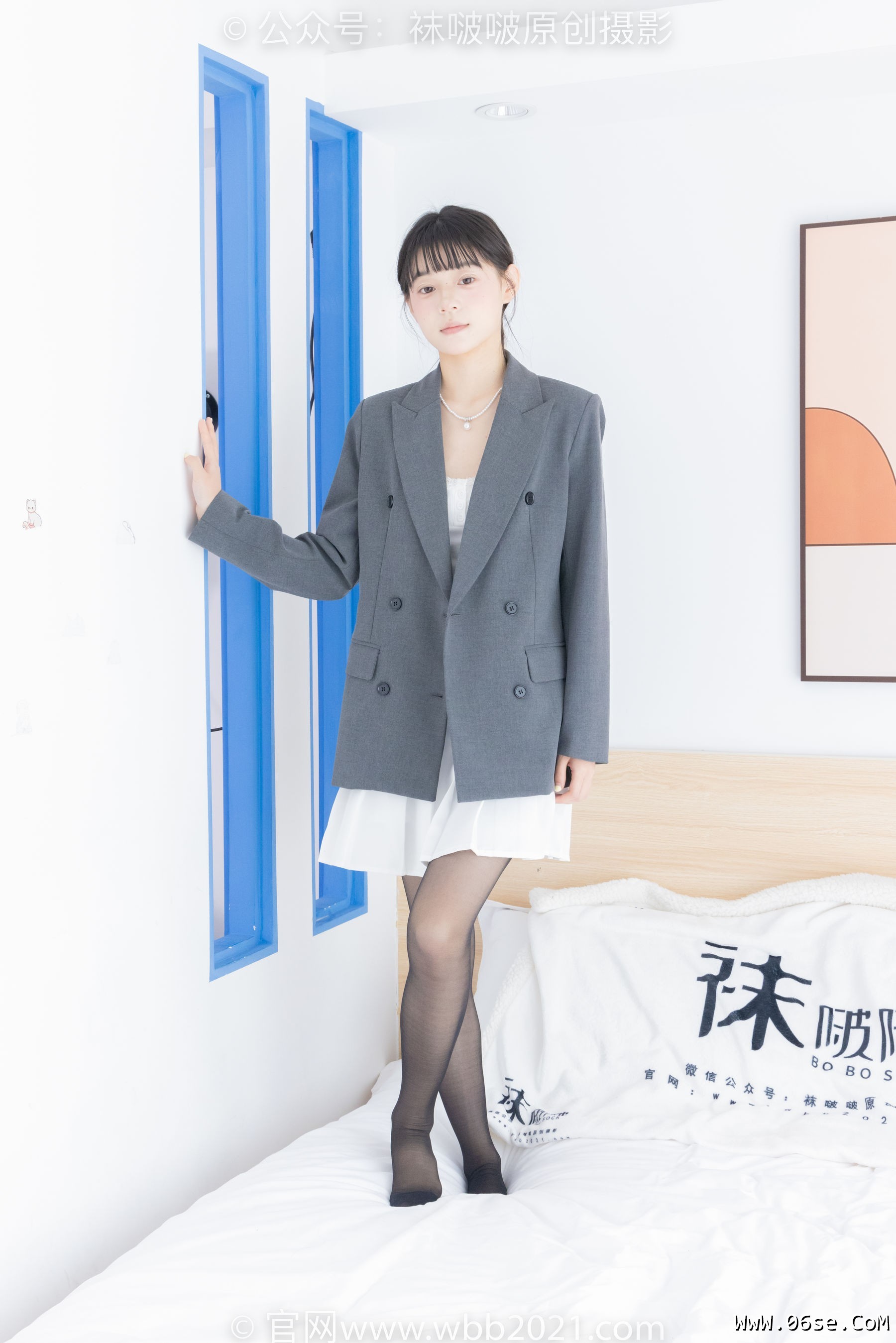 图片[115]-BoBoSocks袜啵啵 No.404 糯米 -板鞋、黑丝、ol风[145P]-六色网