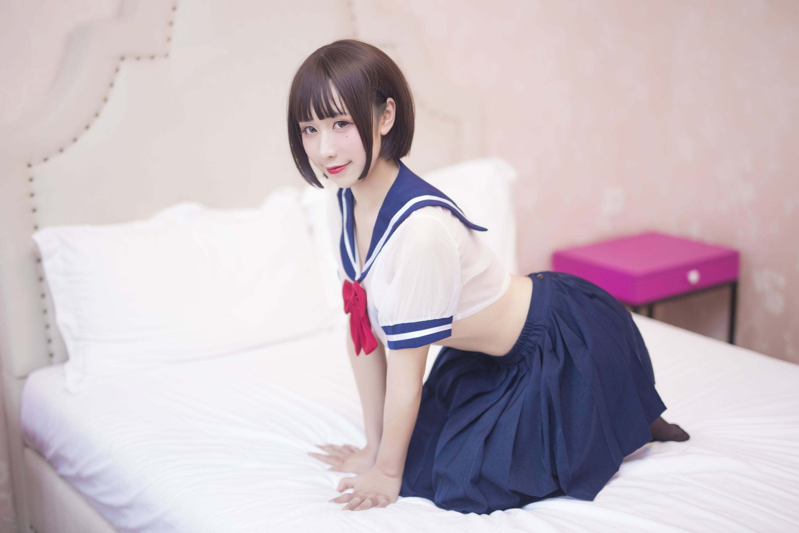 图片[16]-动漫博主九曲Jean JK透明制服[21P]-六色网