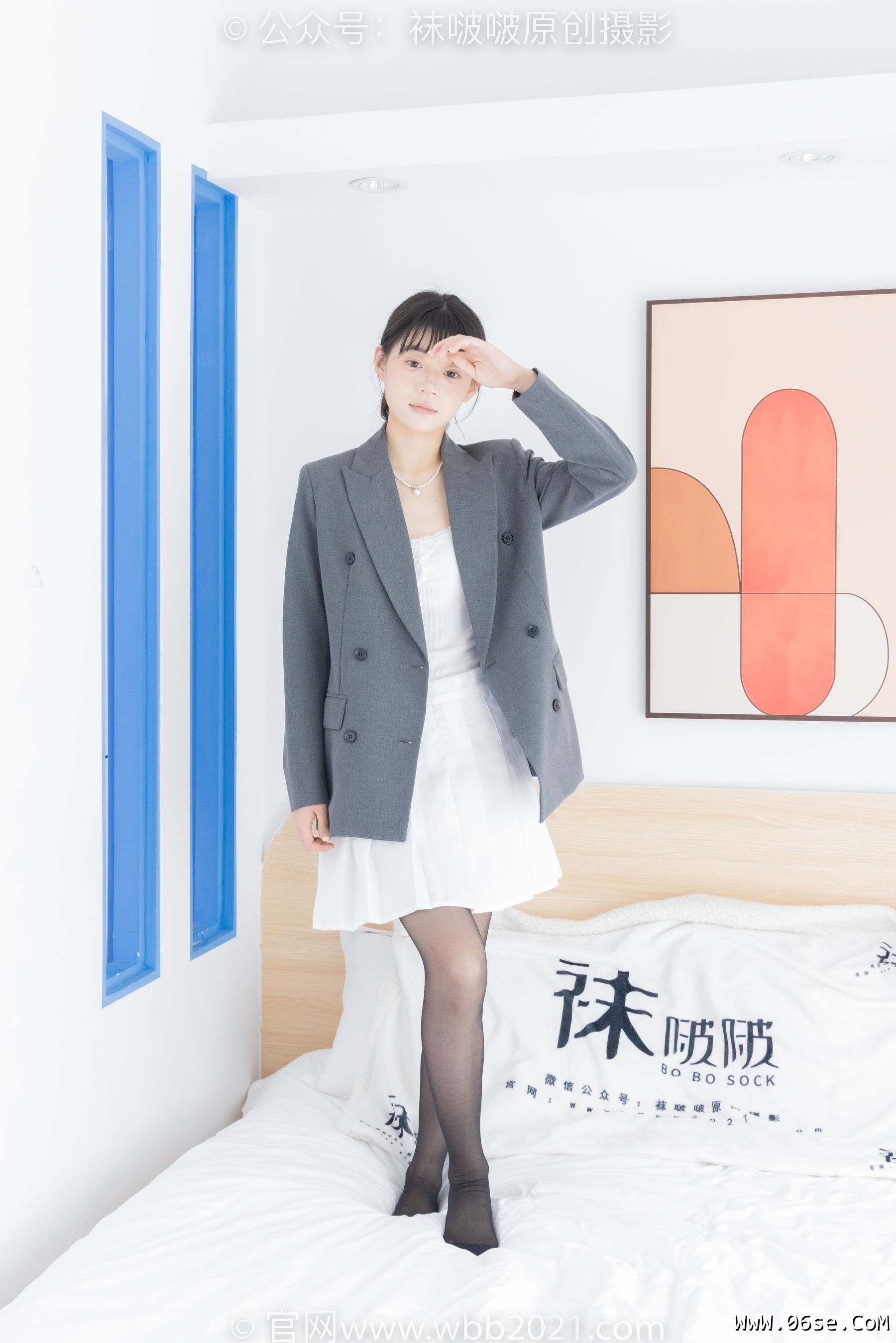 图片[119]-BoBoSocks袜啵啵 No.404 糯米 -板鞋、黑丝、ol风[145P]-六色网