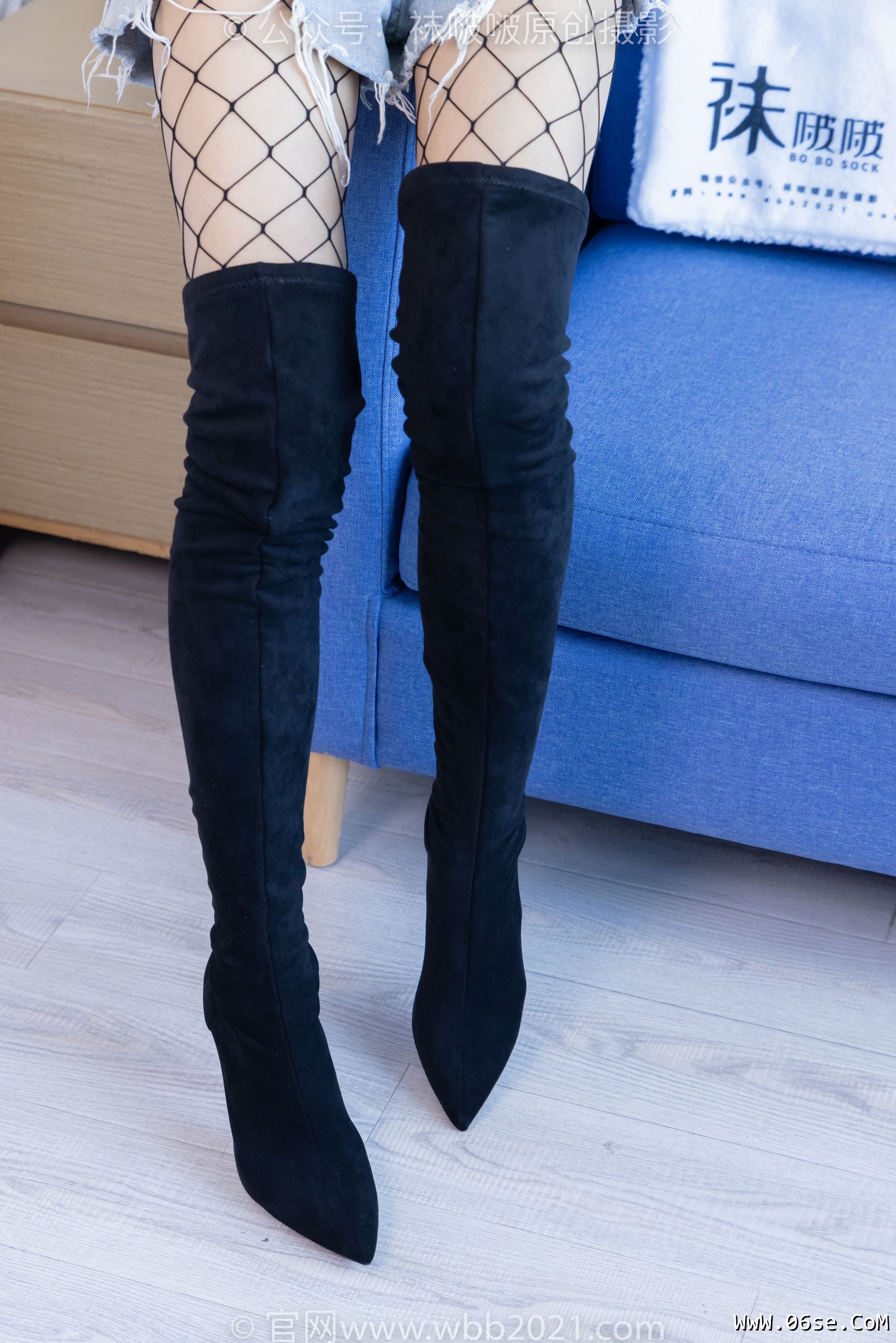 图片[146]-BoBoSocks袜啵啵 No.383 奶油 -长靴、高跟长靴、黑丝、网袜、裸足[150P]-六色网