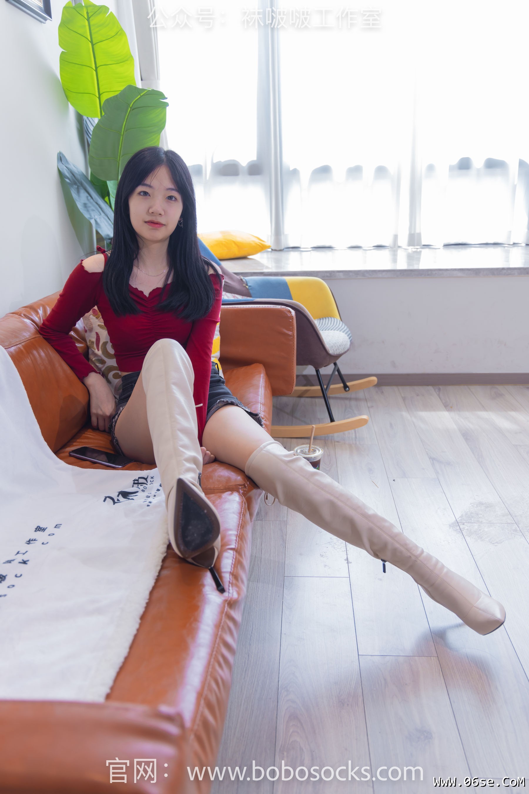 图片[107]-BoBoSocks袜啵啵 No.120 小甜豆-高跟长靴、白棉袜、裸足[170P]-六色网