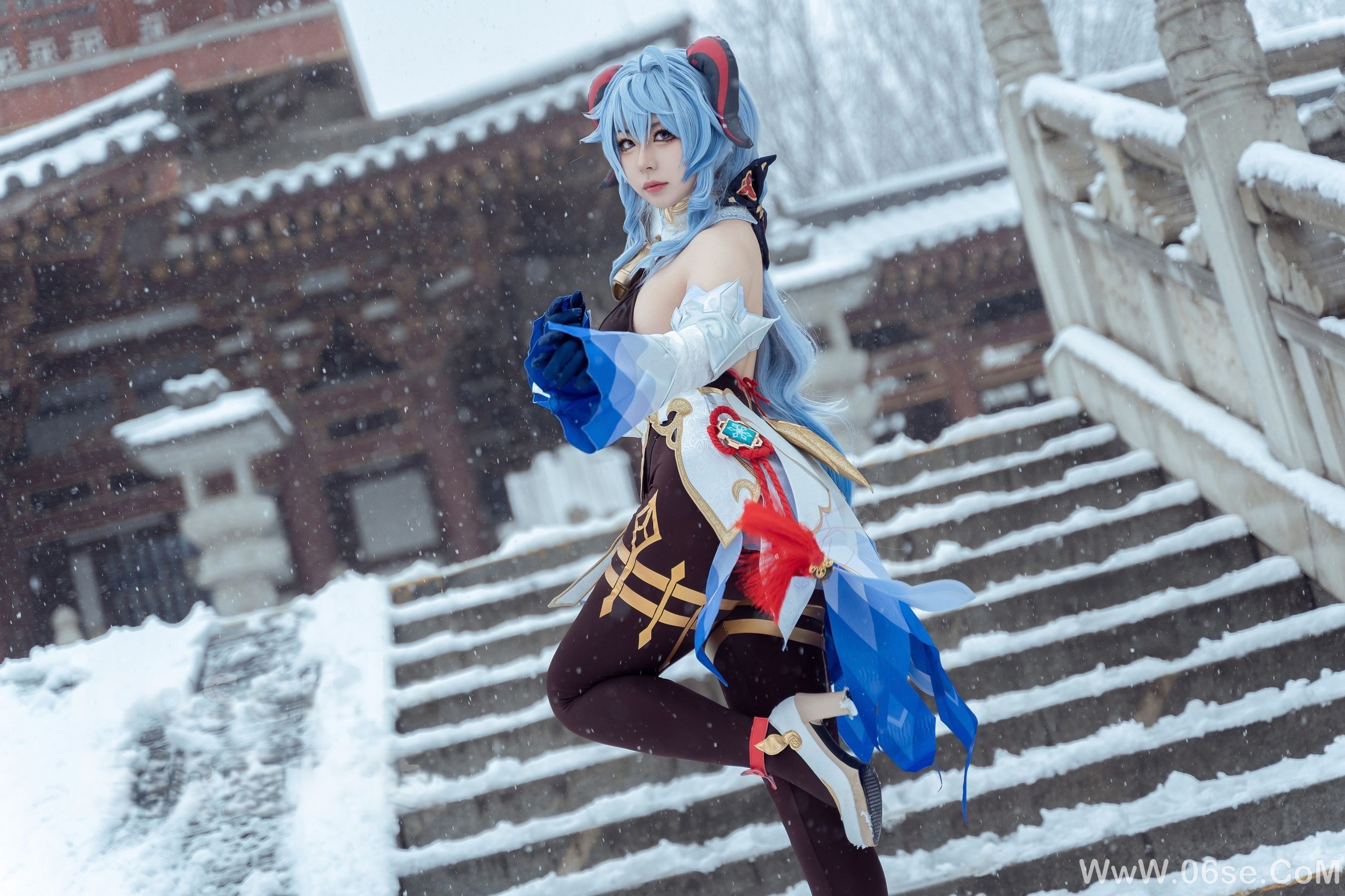 图片[38]-虎森森 – 原神 甘雨 雪景[42P]-六色网