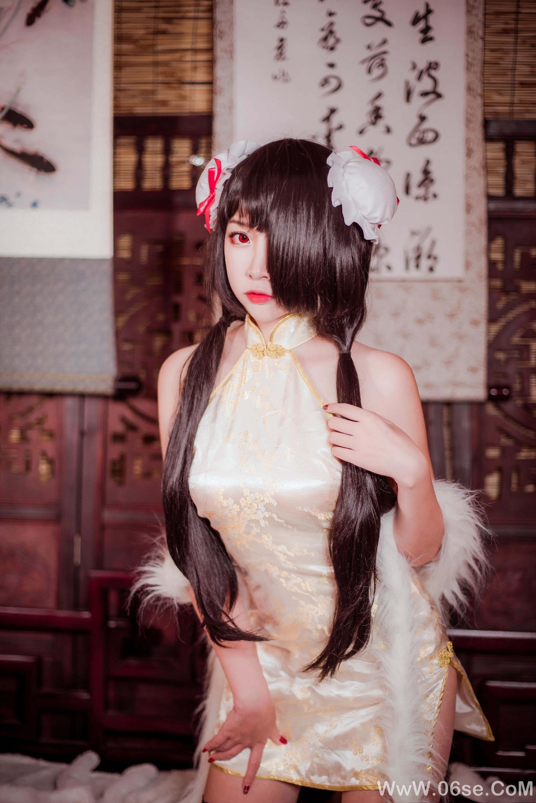 图片[16]-人气Coser二佐Nisa 狂三旗袍[31P]-六色网