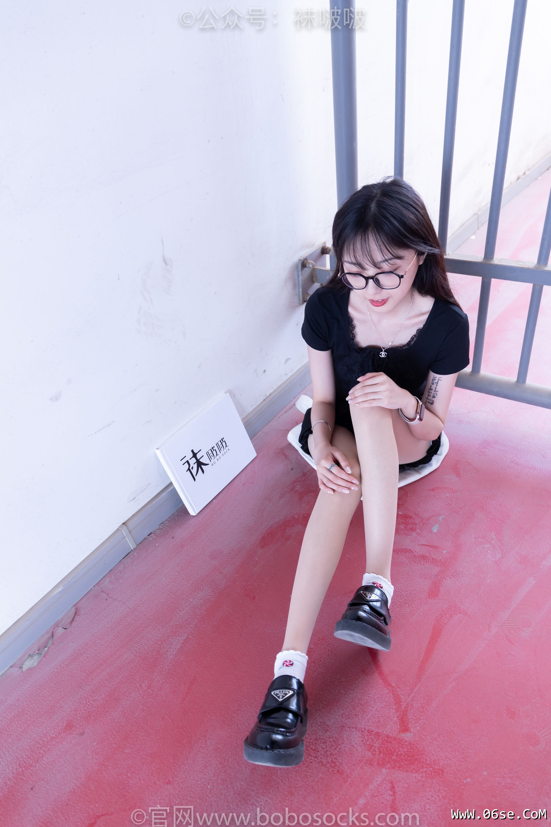 图片[20]-BoBoSocks袜啵啵 No.030 稚予- 皮鞋、短白棉袜、肉丝[141P]-六色网