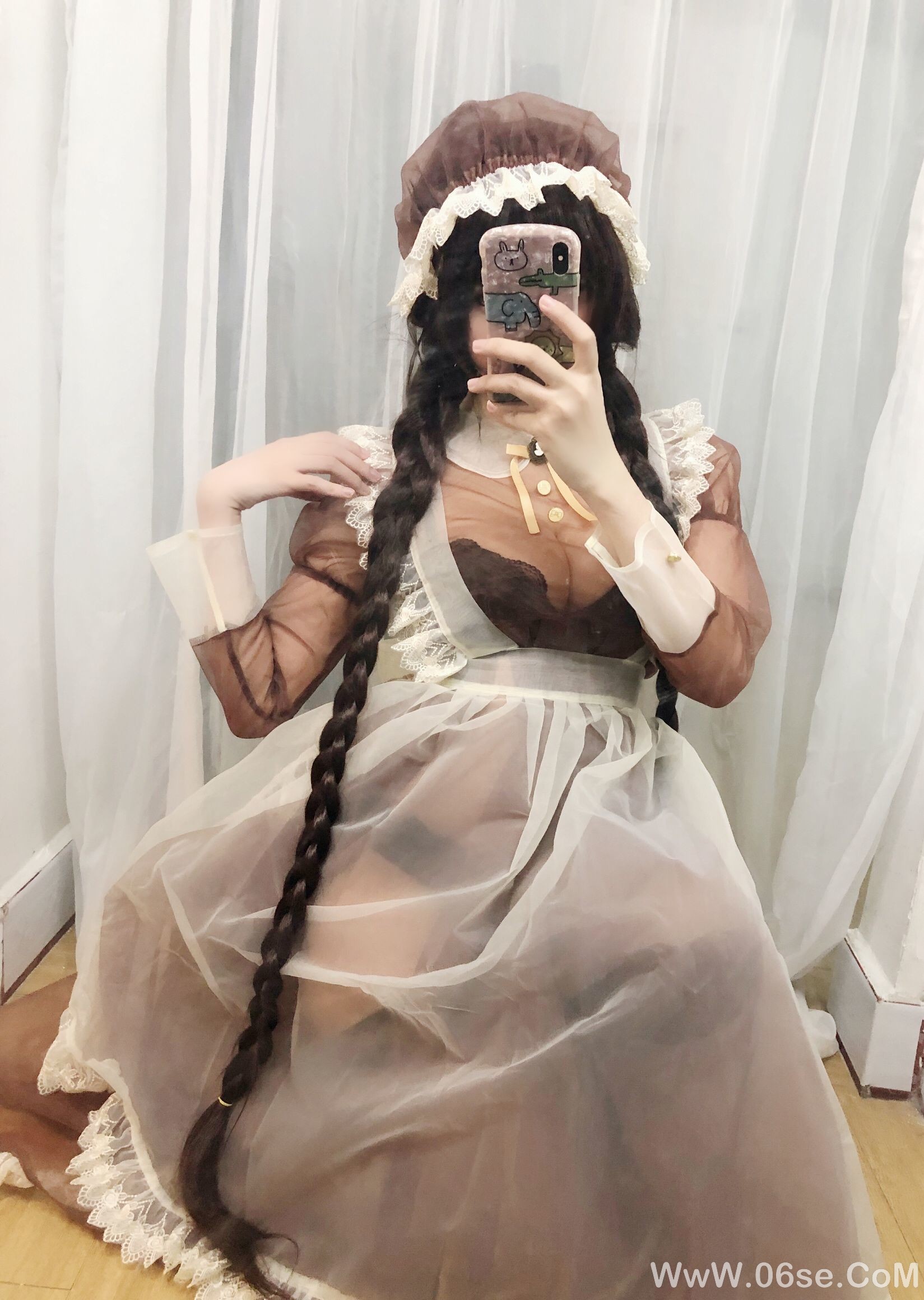 图片[7]-二次元巨乳美女鹿野希 透明女仆[97P]-六色网