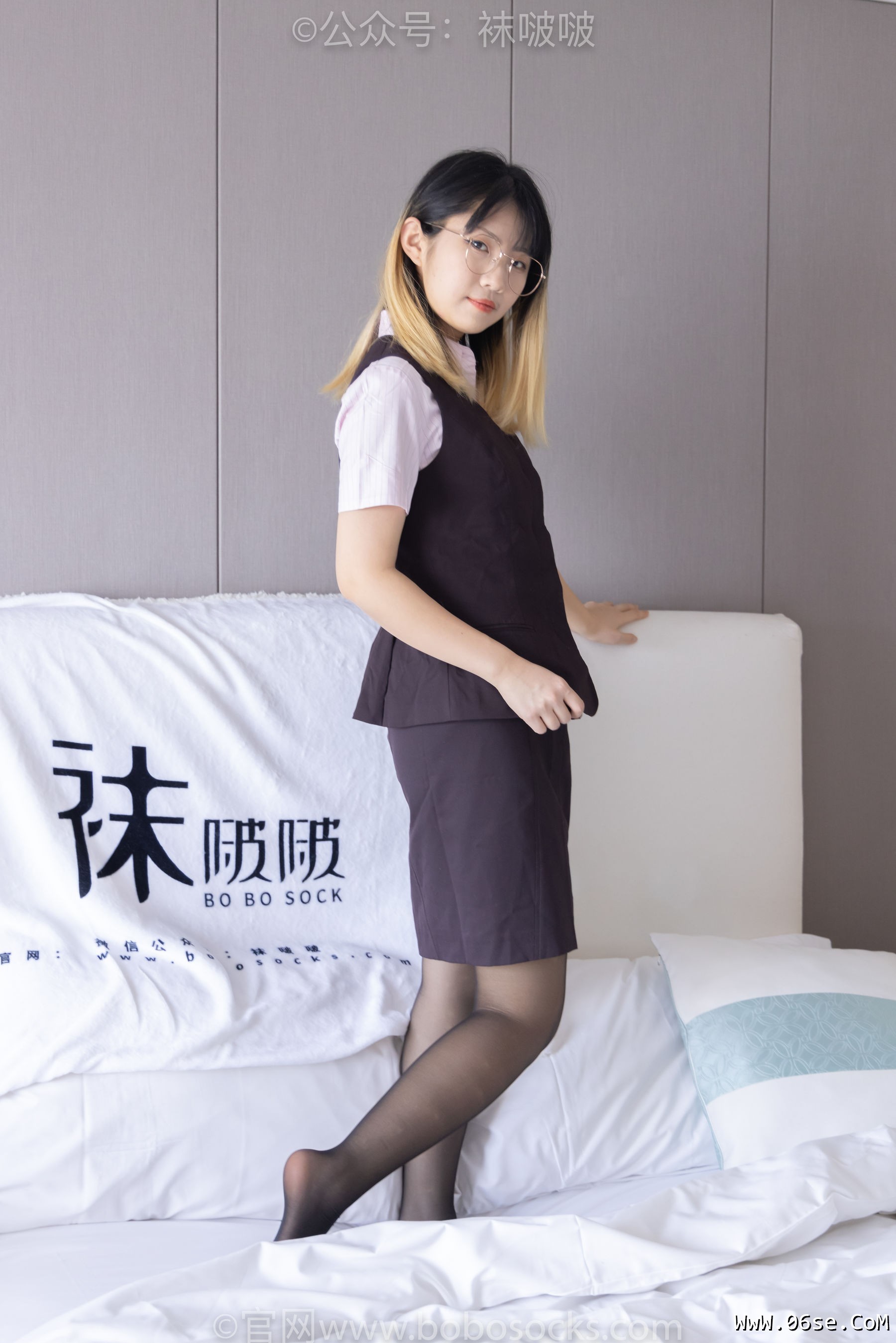 图片[114]-BoBoSocks袜啵啵 No.065 砂糖-招行制服、高跟鞋、黑丝[140P]-六色网