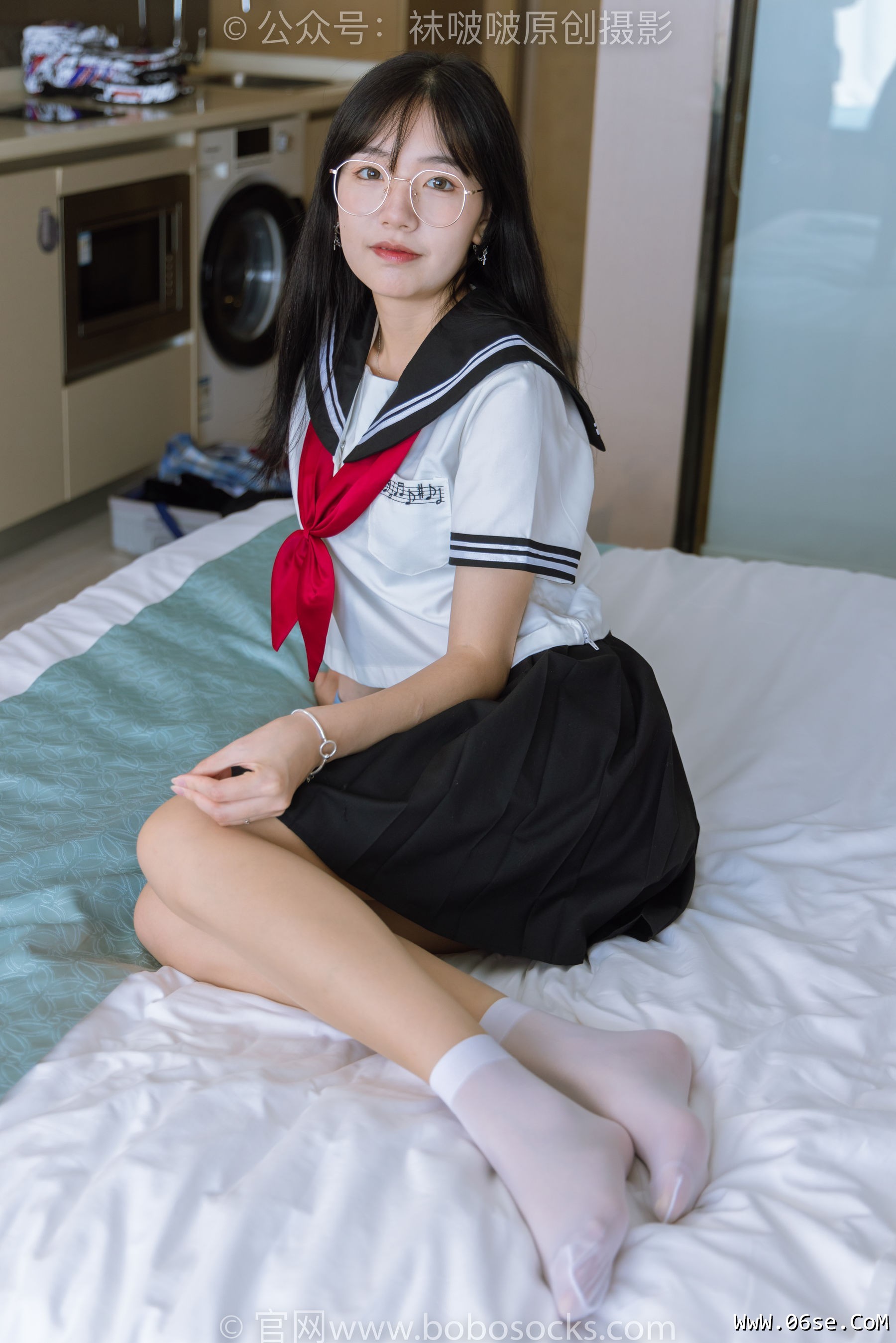 图片[88]-BoBoSocks袜啵啵 No.197 小甜豆-皮鞋、短白丝、肉丝、jk制服[139P]-六色网