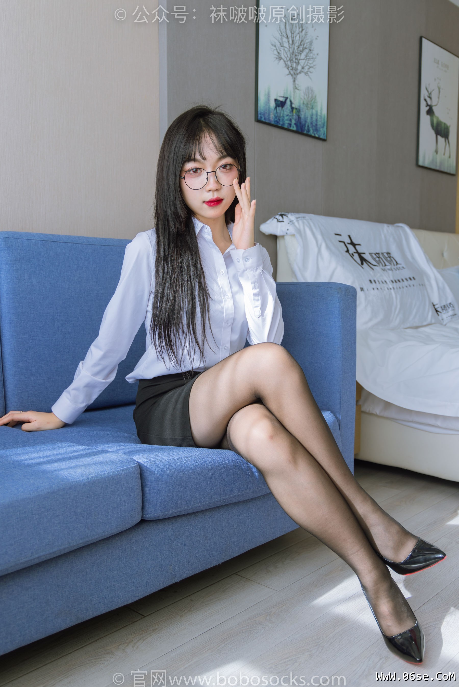 图片[53]-BoBoSocks袜啵啵 No.185 周周-ol制服、高跟鞋、黑丝[140P]-六色网