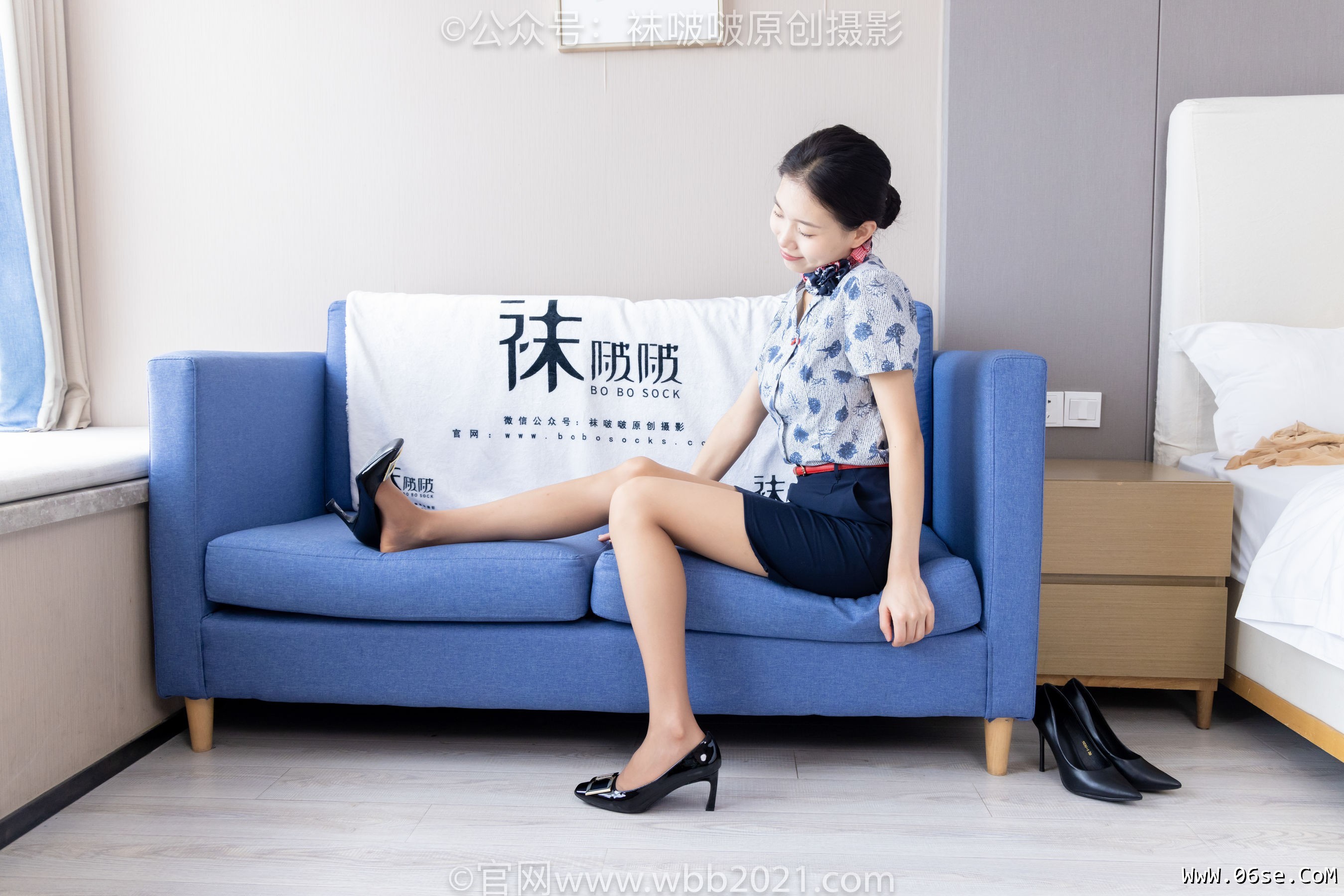 图片[140]-BoBoSocks袜啵啵 No.334 芝士 -东航制服、两双高跟鞋、薄肉丝、薄灰丝[141P]-六色网