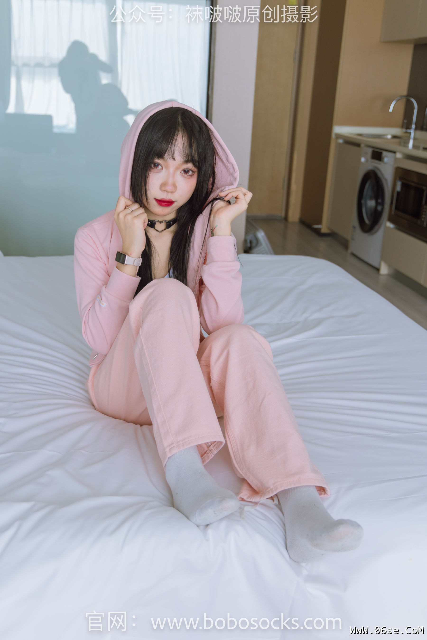 图片[100]-BoBoSocks袜啵啵 No.141 周周-运动鞋、白棉袜、裸足[140P]-六色网