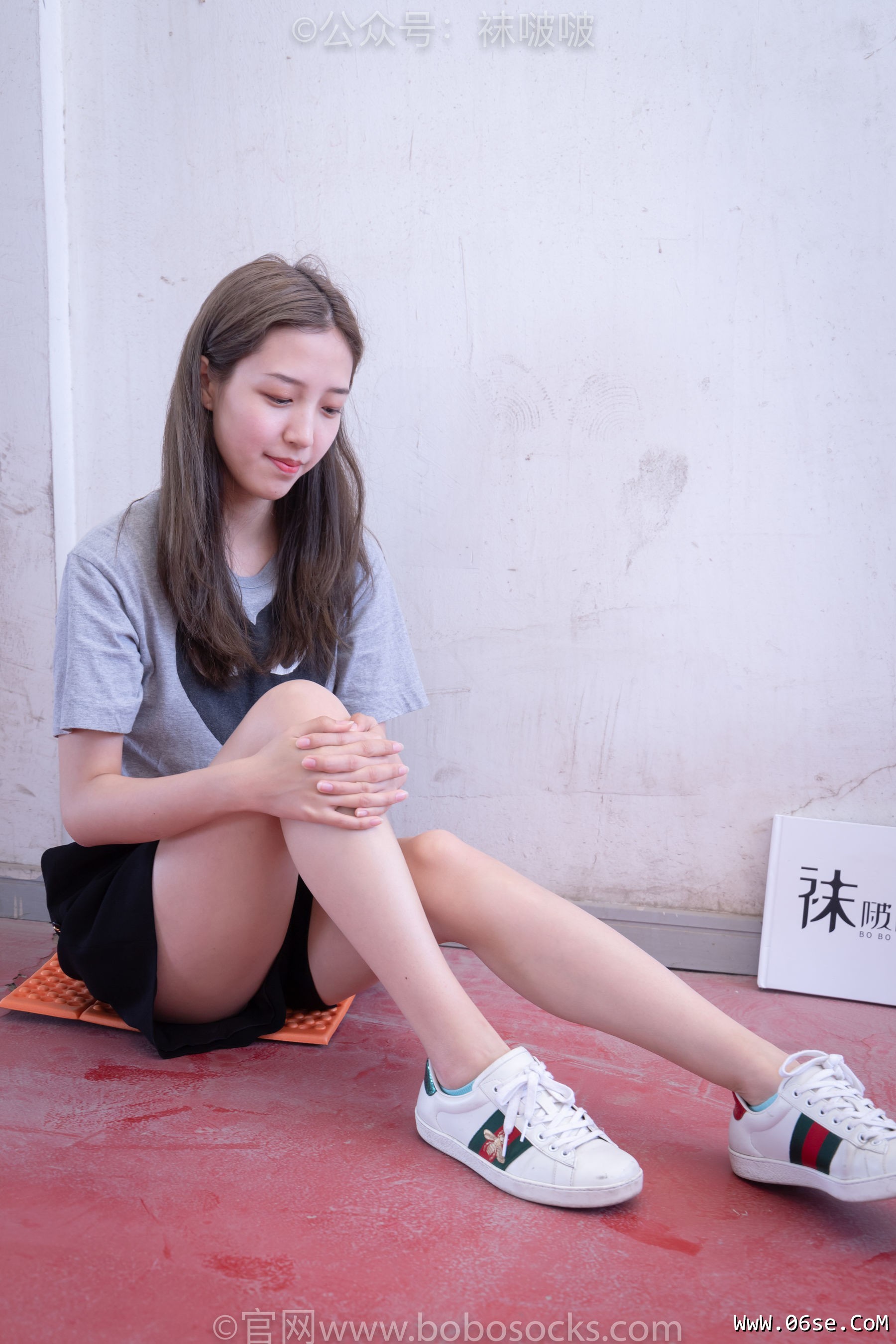 图片[24]-BoBoSocks袜啵啵 积分限定作品006 泡芙-板鞋、天蓝色短棉袜、裸足[138P]-六色网