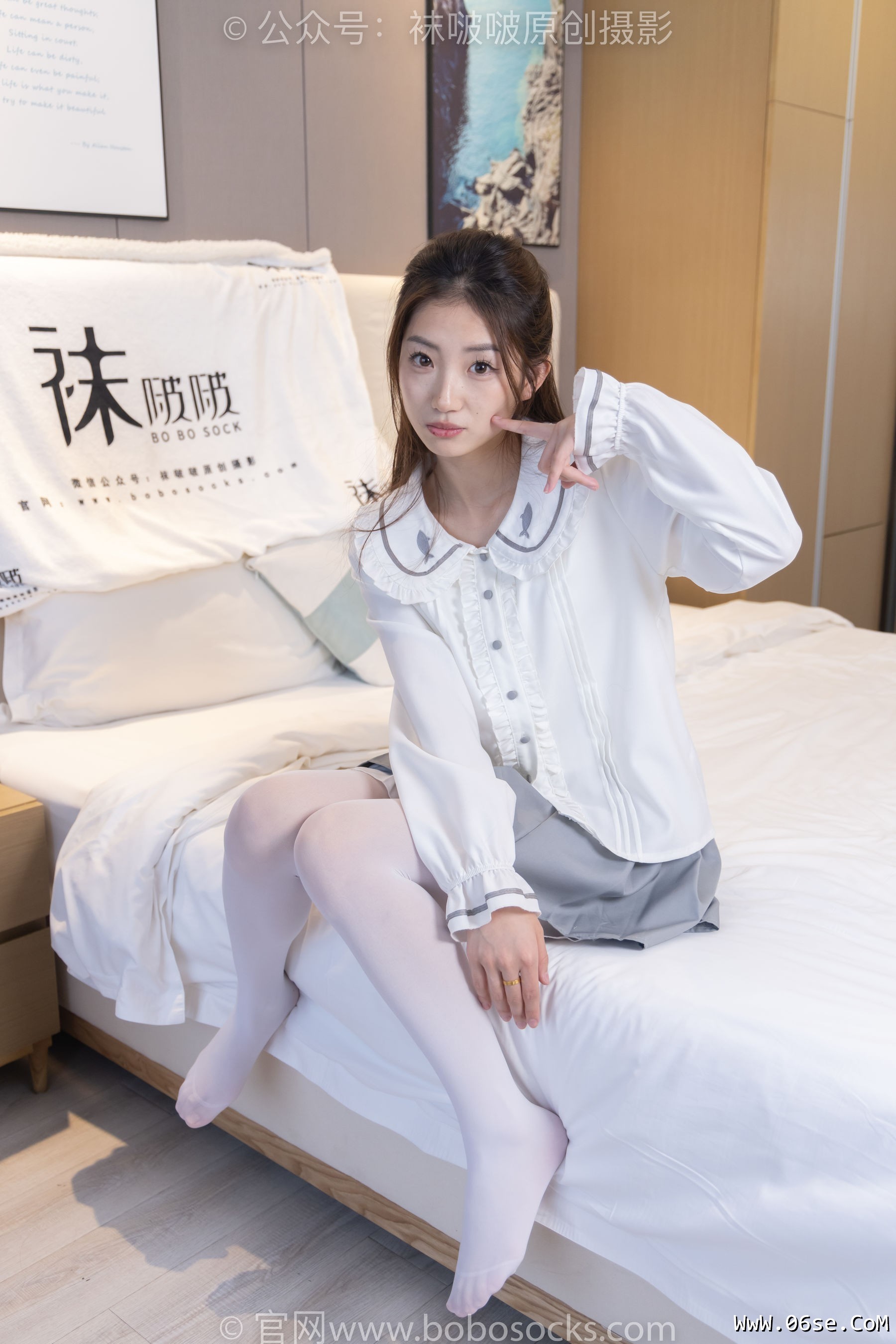 图片[116]-BoBoSocks袜啵啵 No.211 小沫 -高跟鞋、厚白丝[142P]-六色网