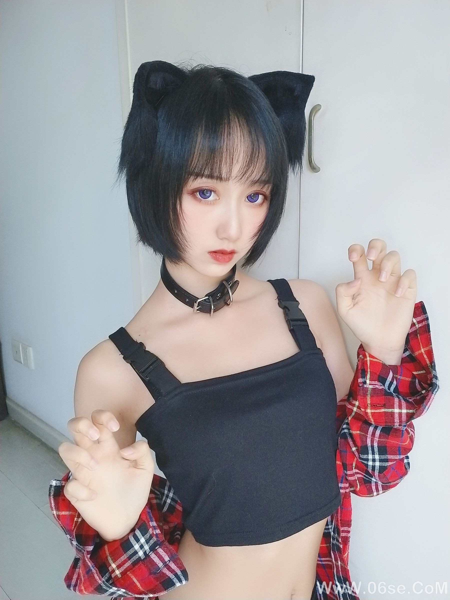 萌系小姐姐木绵绵OwO 不良猫[44P]-六色网