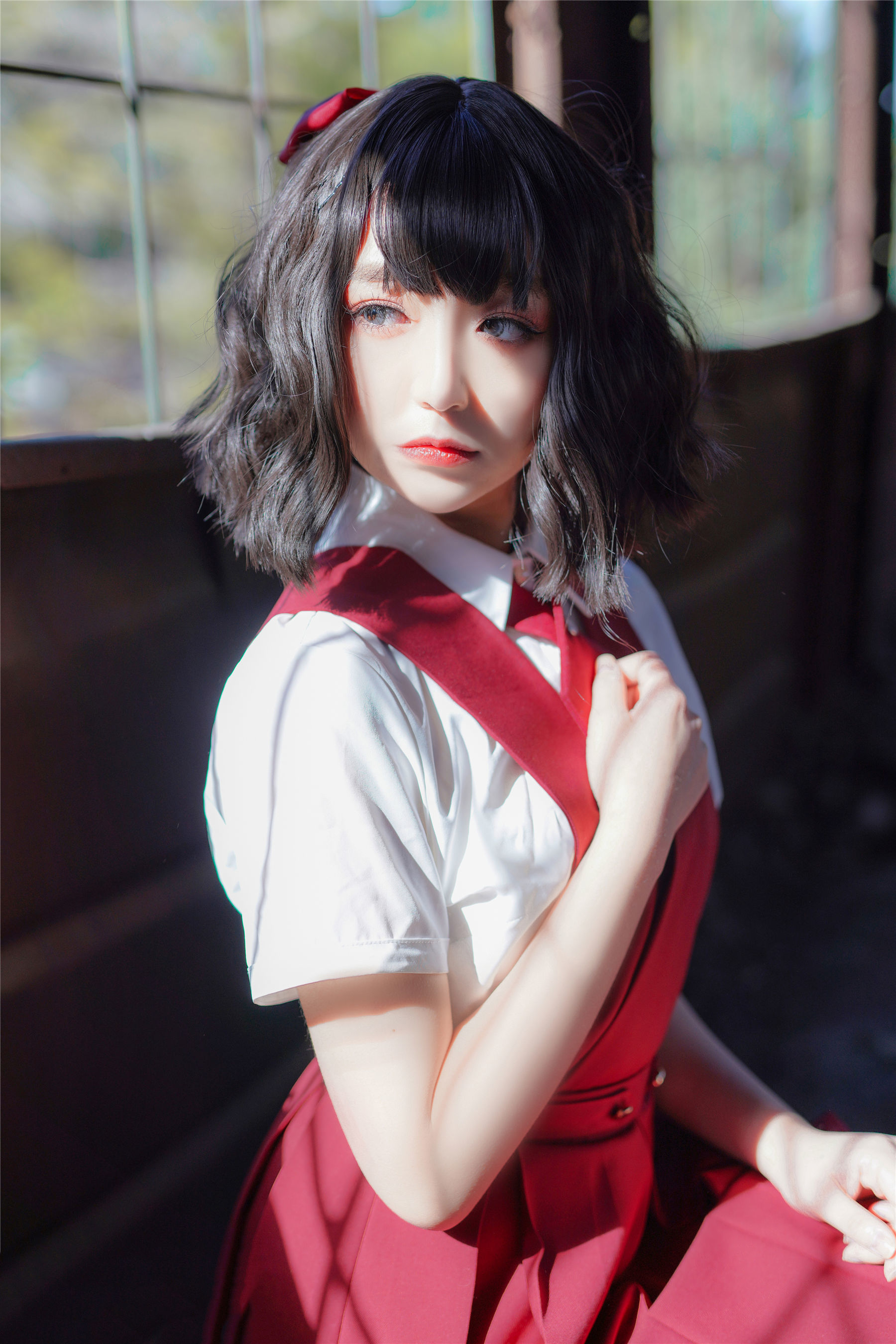 图片[22]-喵糖映画 VOL.444 红色JK裙 [39P]-六色网