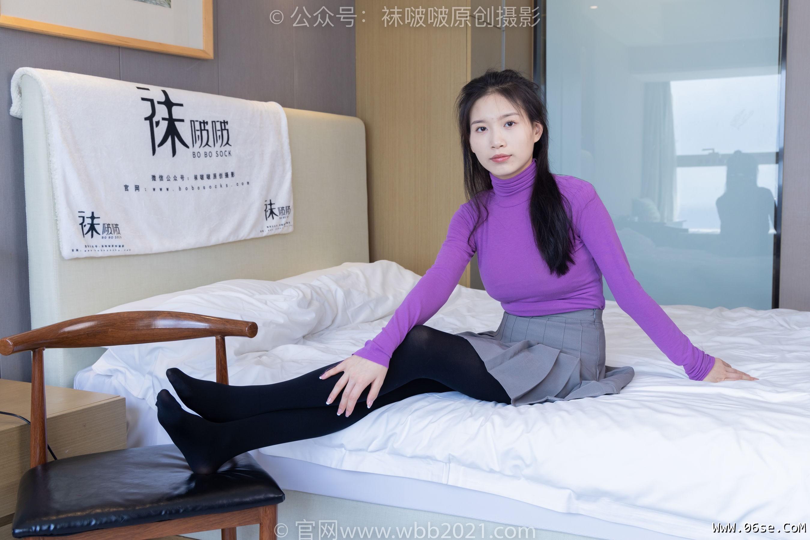 图片[112]-BoBoSocks袜啵啵 No.310 芝士 -皮鞋、厚黑丝[140P]-六色网