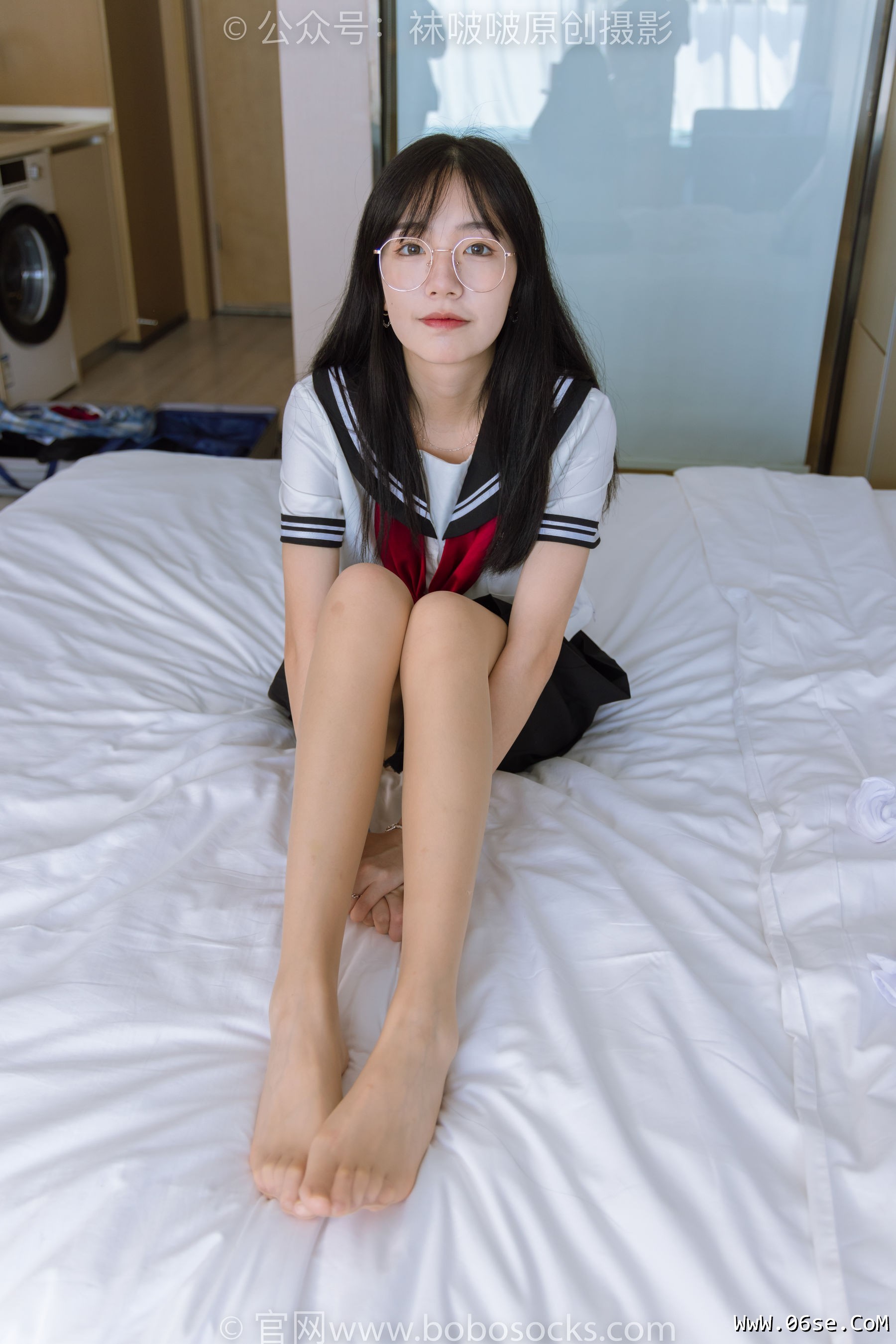 图片[137]-BoBoSocks袜啵啵 No.197 小甜豆-皮鞋、短白丝、肉丝、jk制服[139P]-六色网