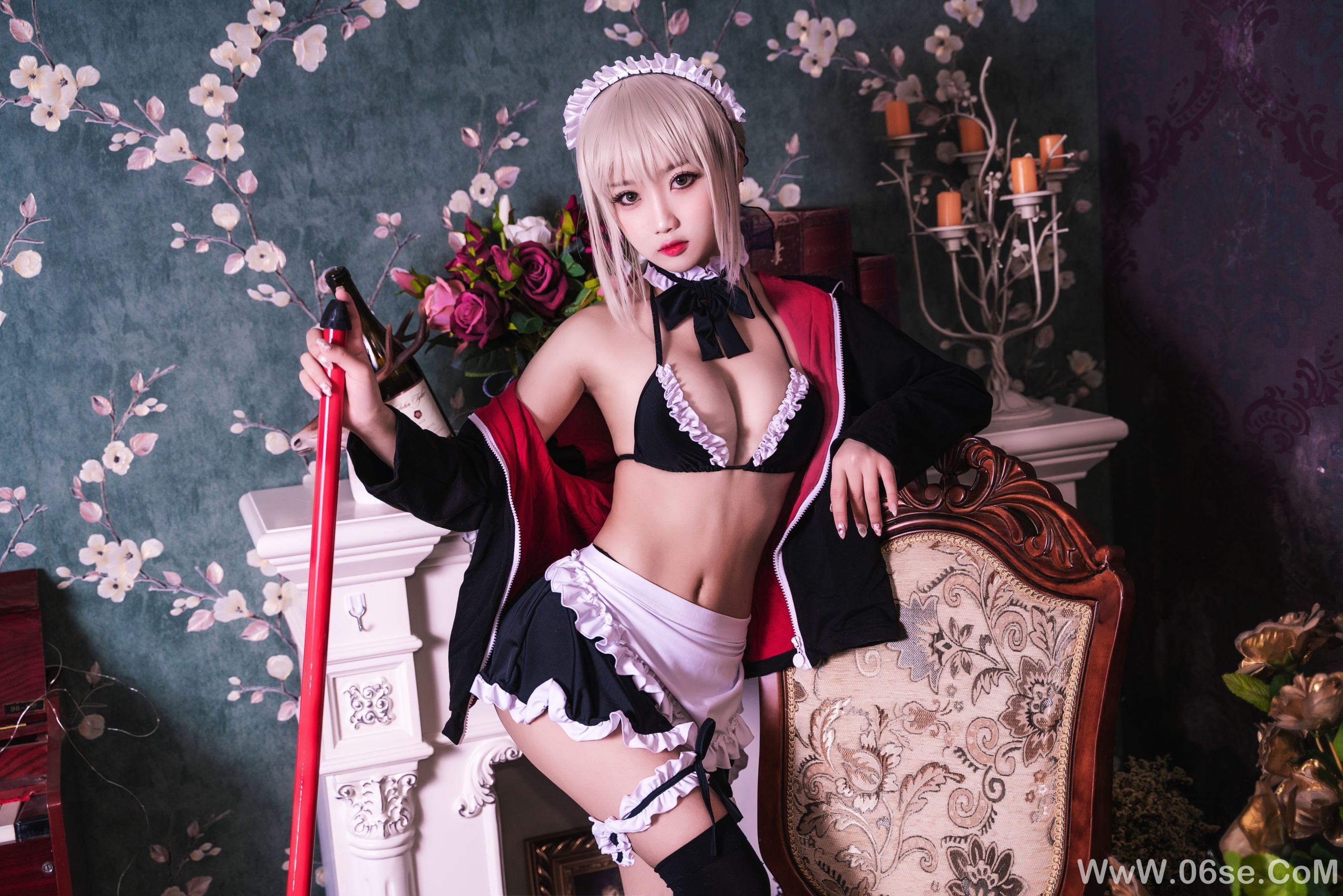 图片[3]-白嫩美少女 鬼畜瑶 – 黑呆女仆 (不知火舞)[26P]-六色网