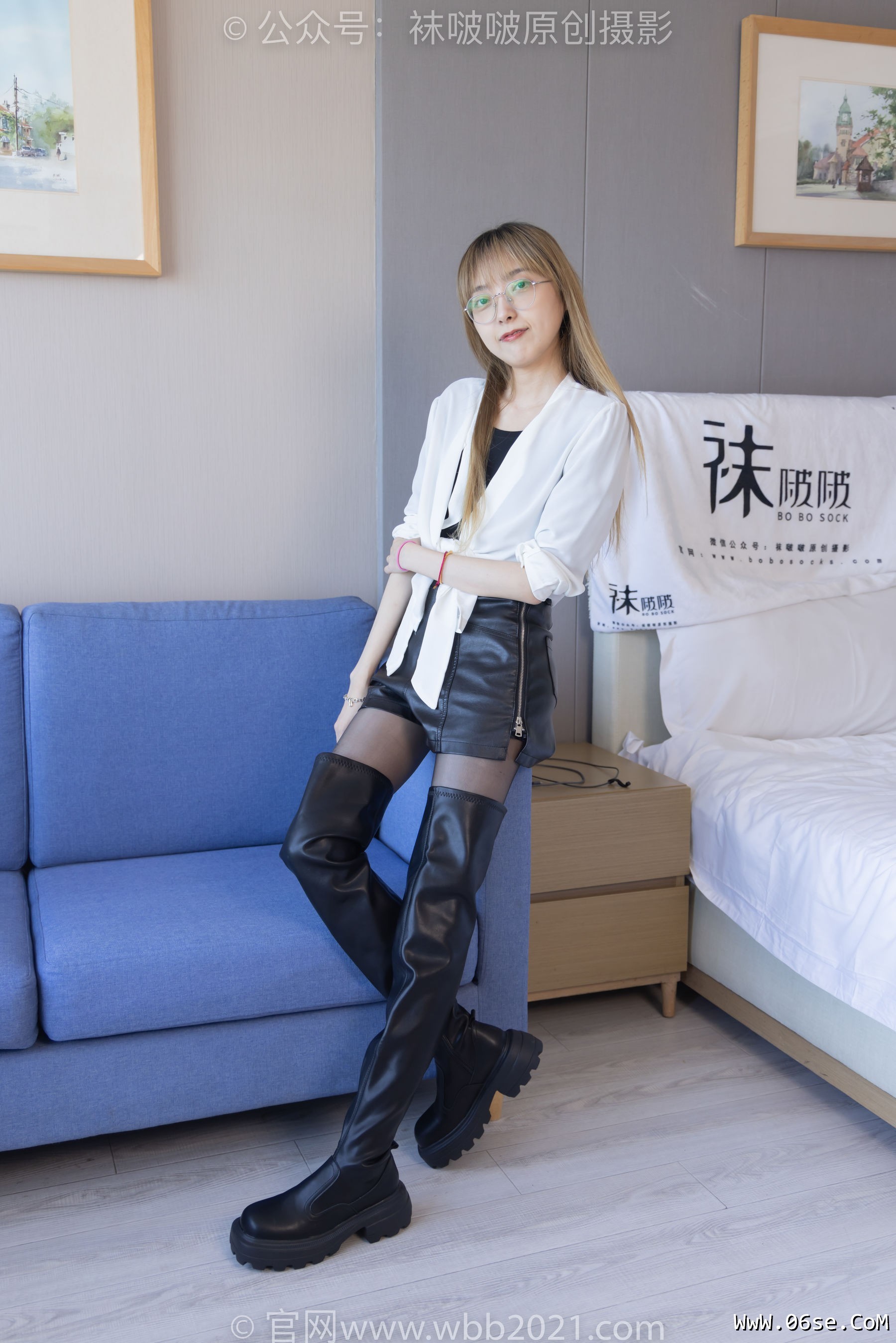 图片[58]-BoBoSocks袜啵啵 No.259 稚予 -两双长靴、油亮黑丝[149P]-六色网